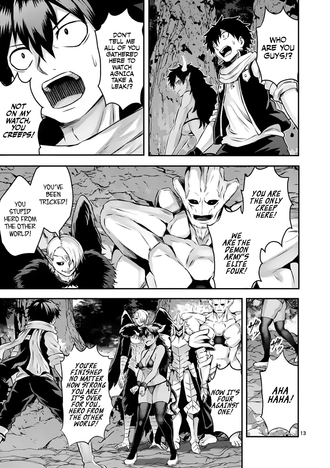 The Hero Is Dead! - Land of the Gods Chapter 4 page 13 - Chapter 4: Touka VS The Elite Four