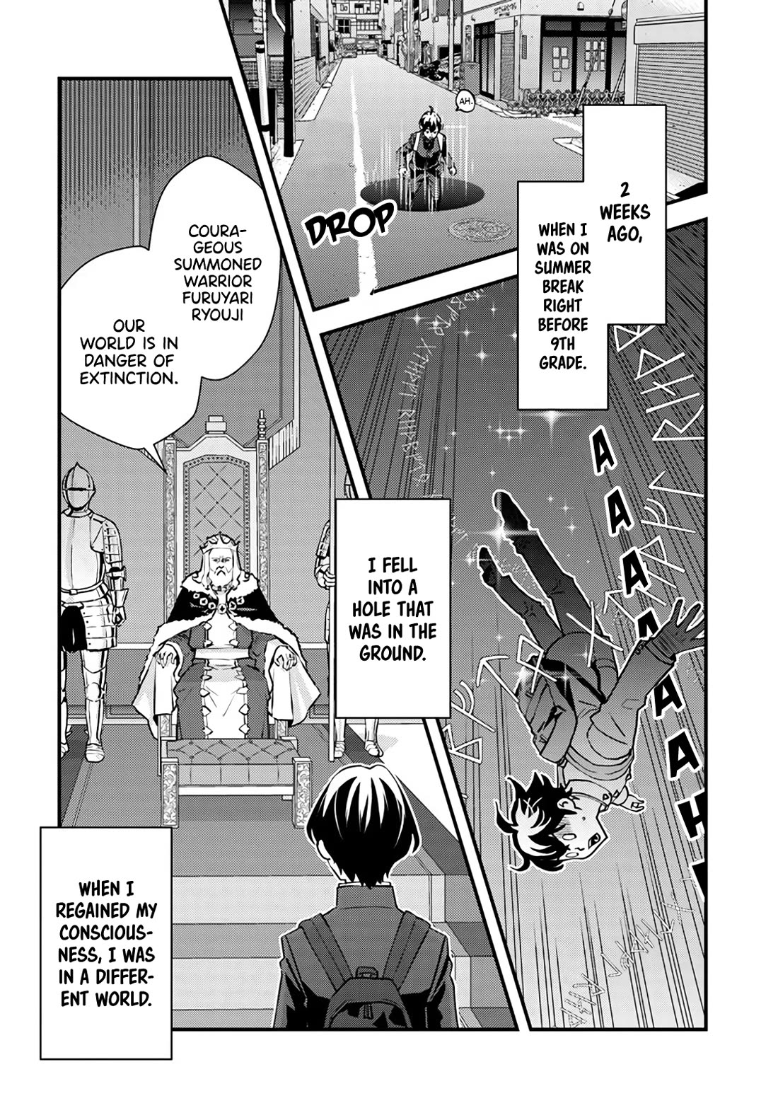 The Hero Returns from Another World, Becomes an Influencer, and Earns Money in the Real World, Where Dungeons have Appeared! Chapter 1 page 4 - Chapter 1