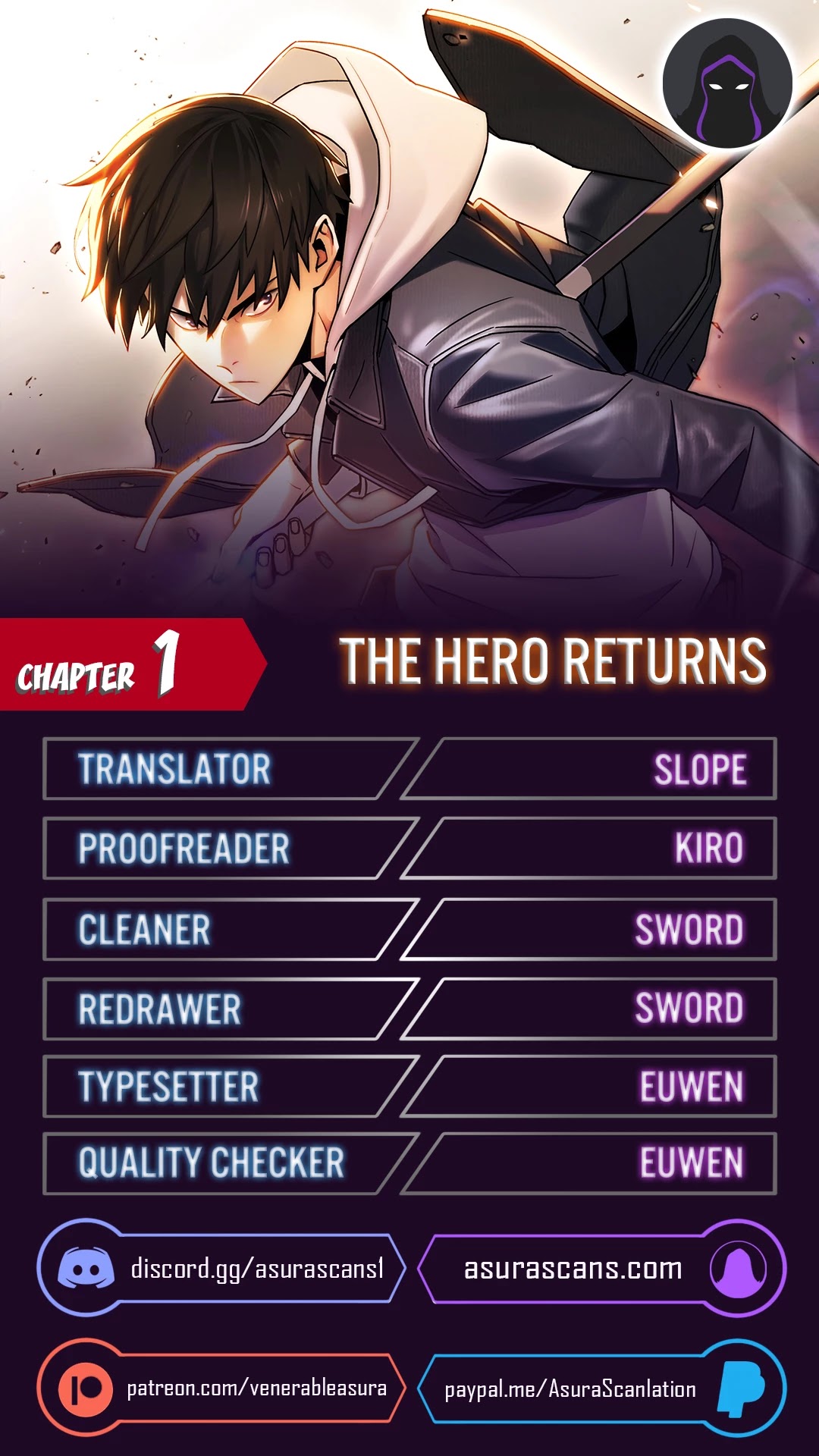 The Hero Returns Chapter 1 page 1 - Chapter 1