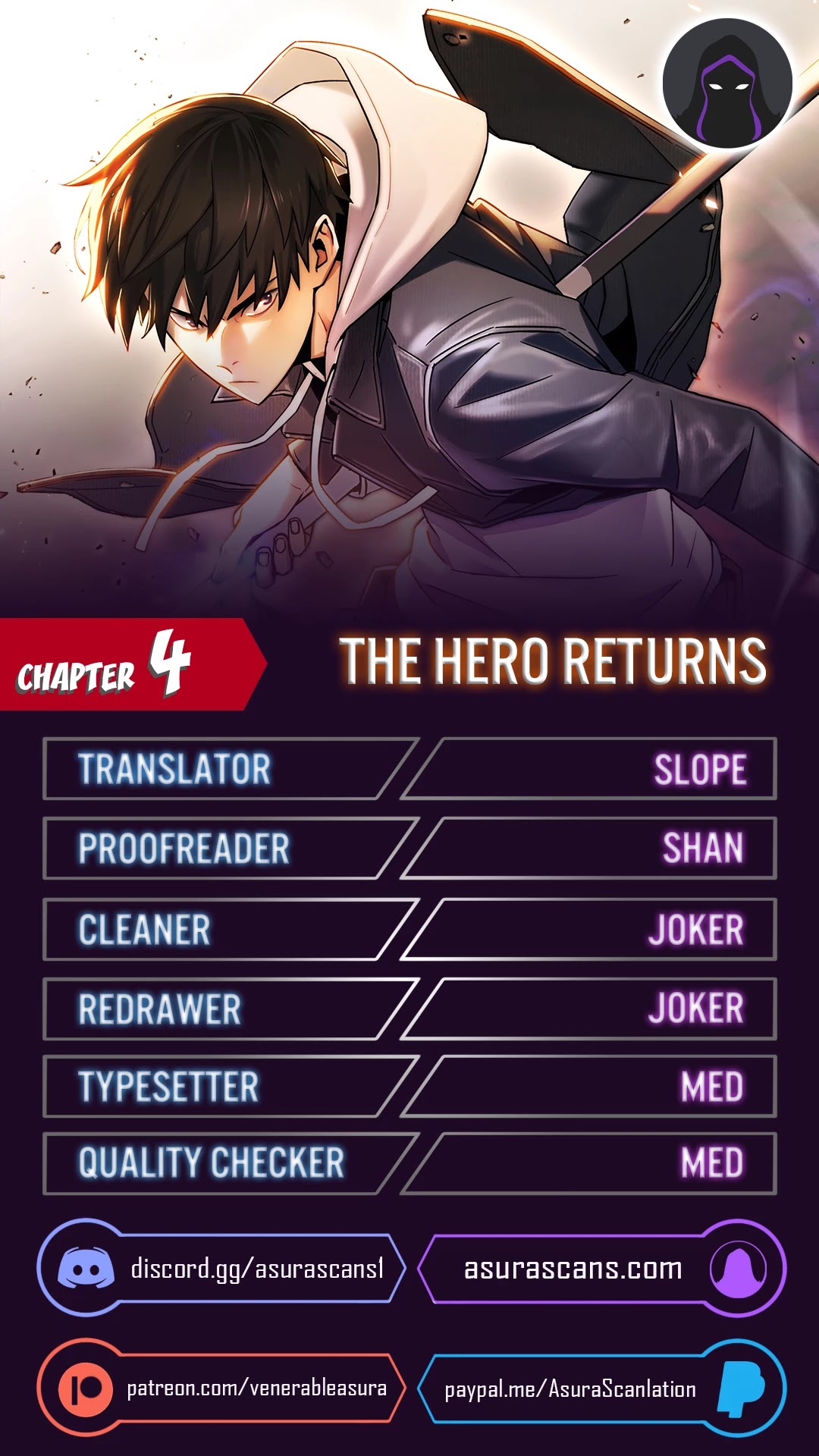 The Hero Returns Chapter 4 page 1 - Chapter 4