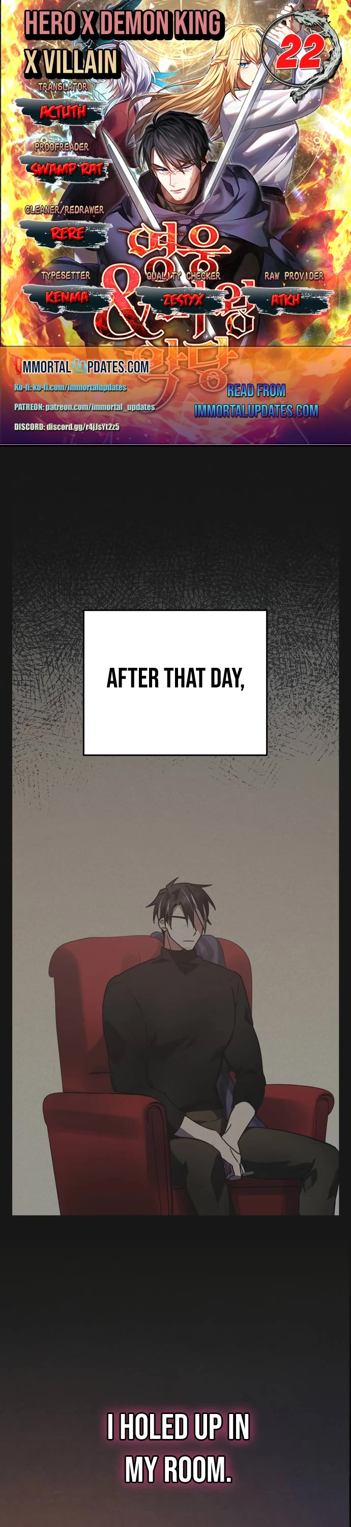 The Hero, the Demon, and the Villain Chapter 22 page 1 - Chapter 22