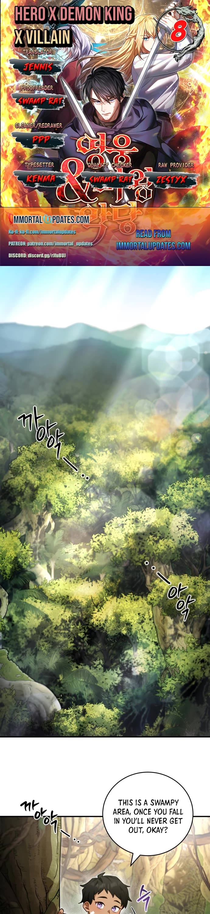 The Hero, the Demon, and the Villain Chapter 8 page 1 - Chapter 8