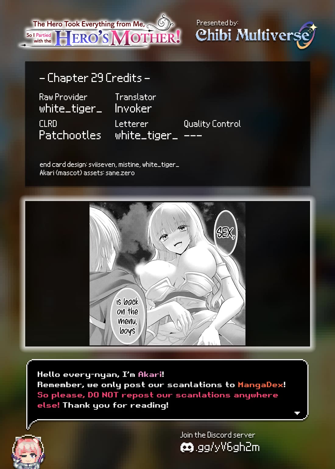 The Hero Took Everything from Me, So I Partied with the Hero’s Mother! Chapter 29 page 29 - Chapter 29
