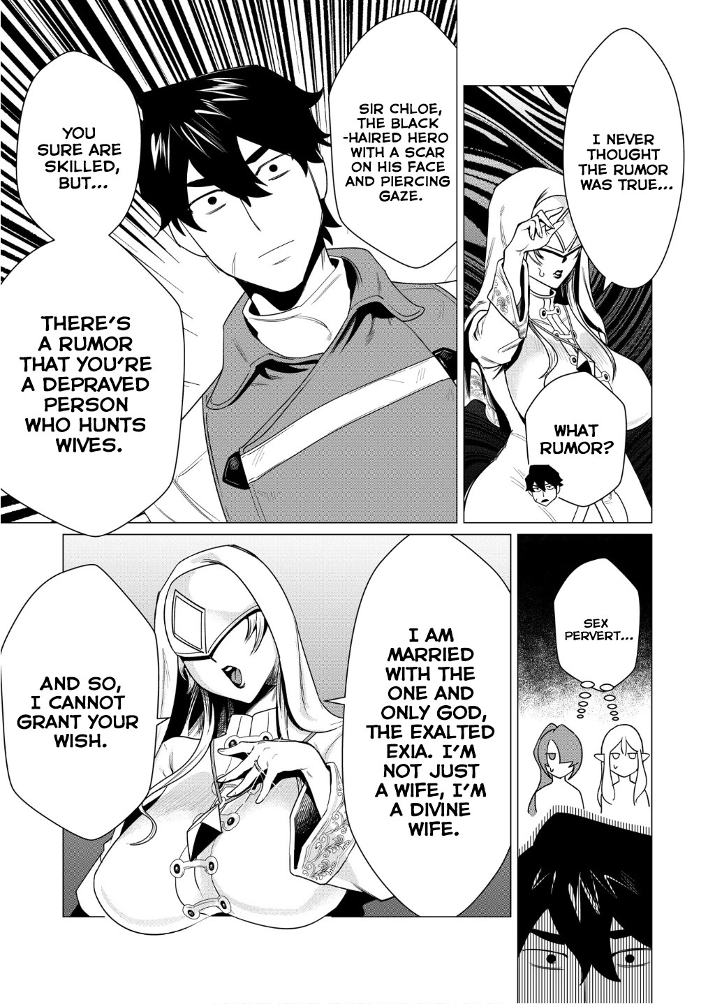 The Hero Wants a Married Woman as a Reward Chapter 4 page 9 - Chapter 4: Milf and Exia Cult