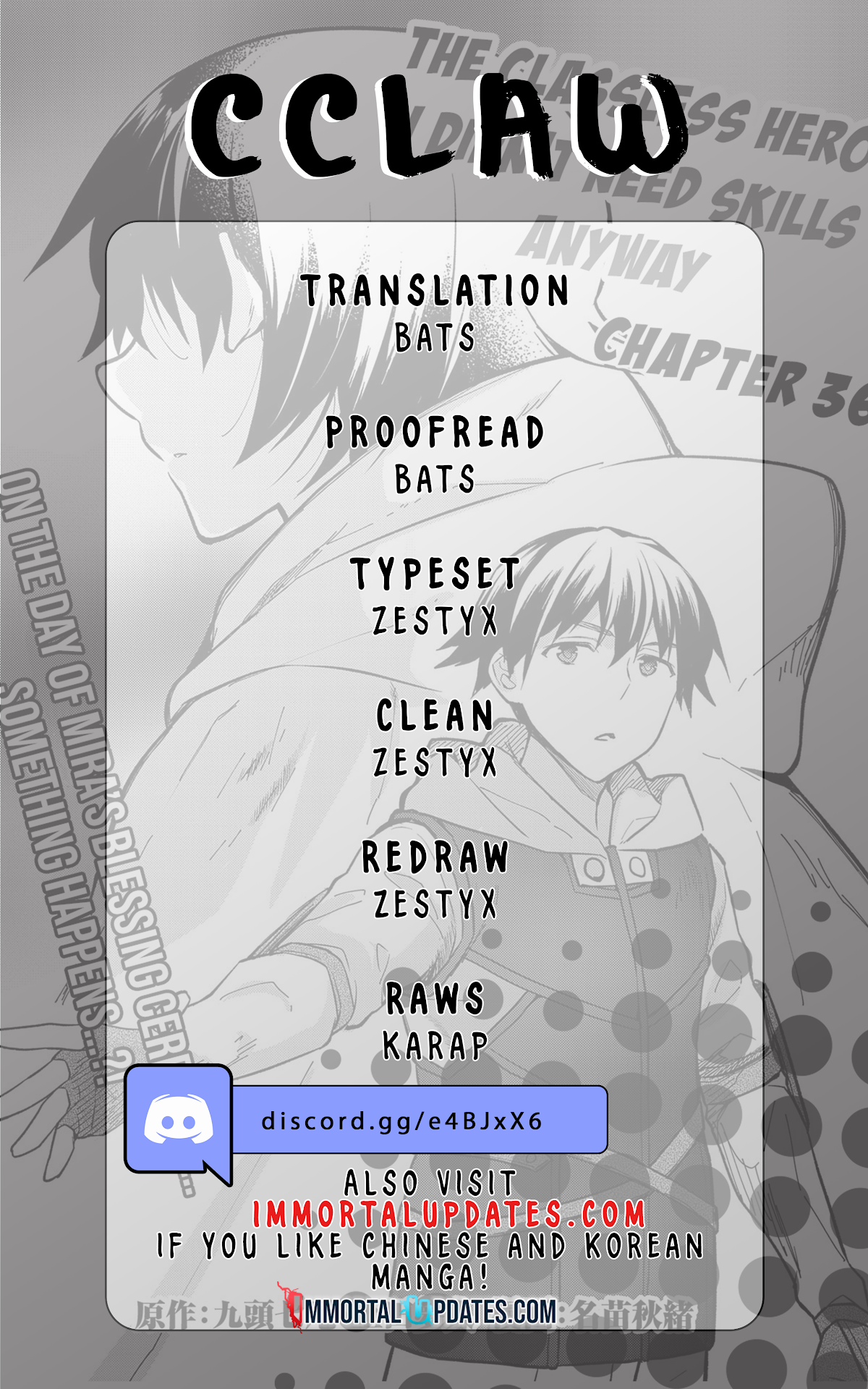 The Hero Who Has No Class. I Don't Need Any Skills, It's Okay. Chapter 36 page 1 - Chapter 36