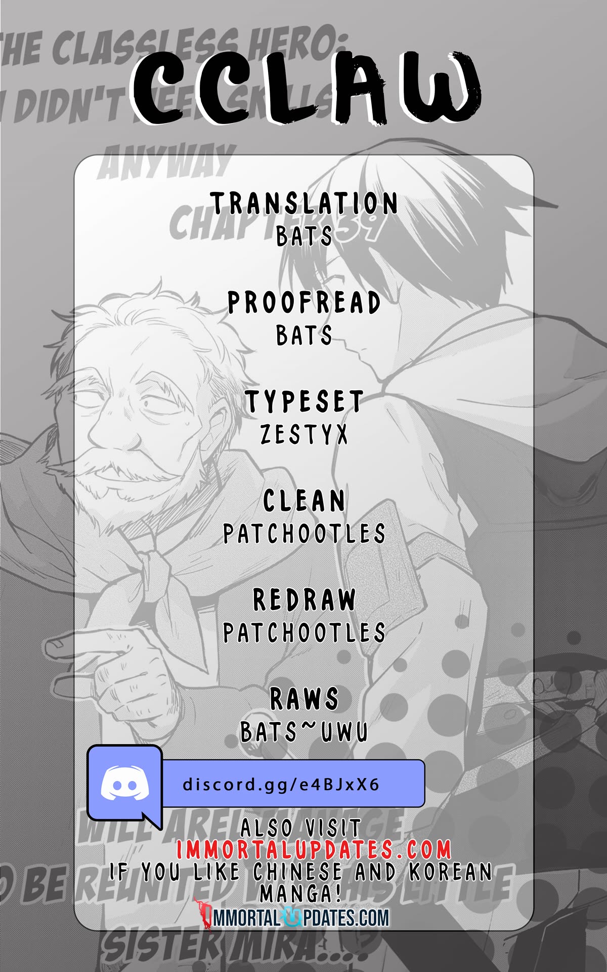 The Hero Who Has No Class. I Don't Need Any Skills, It's Okay. Chapter 39 page 1 - Chapter 39