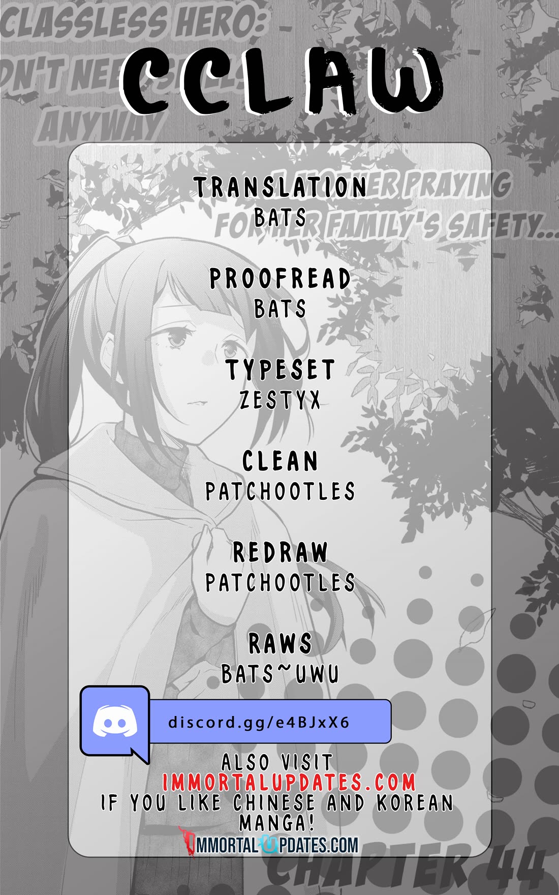The Hero Who Has No Class. I Don't Need Any Skills, It's Okay. Chapter 44 page 1 - Chapter 44