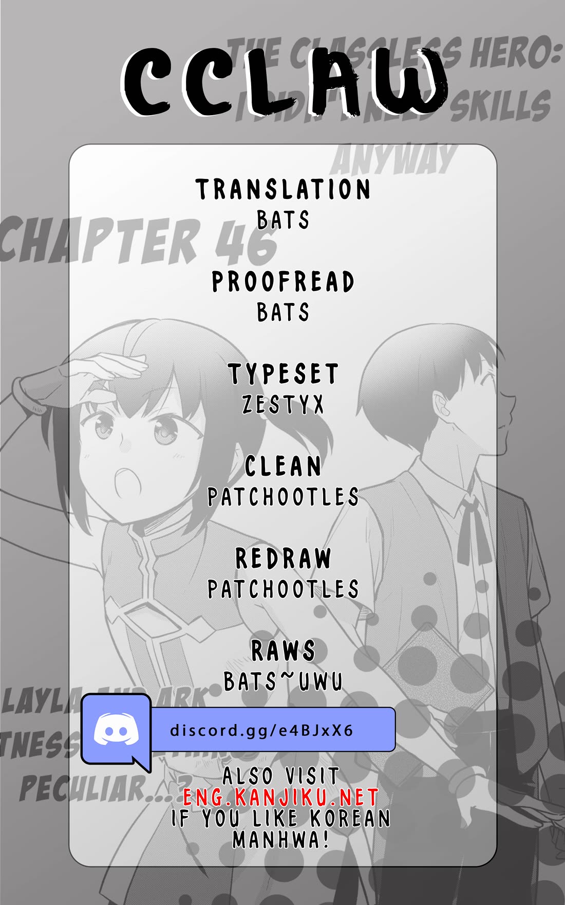 The Hero Who Has No Class. I Don't Need Any Skills, It's Okay. Chapter 46 page 1 - Chapter 46