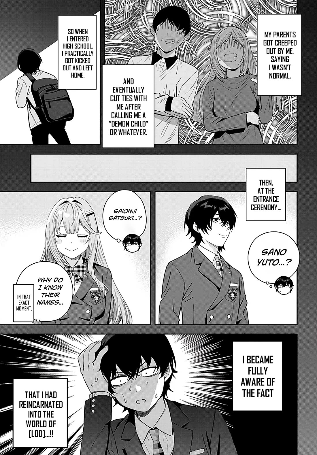 The Heroines of a Gal Game Who Avoided the End of Death Read My [Diary] And Found Out My Secret Chapter 1 page 9 - Chapter 1