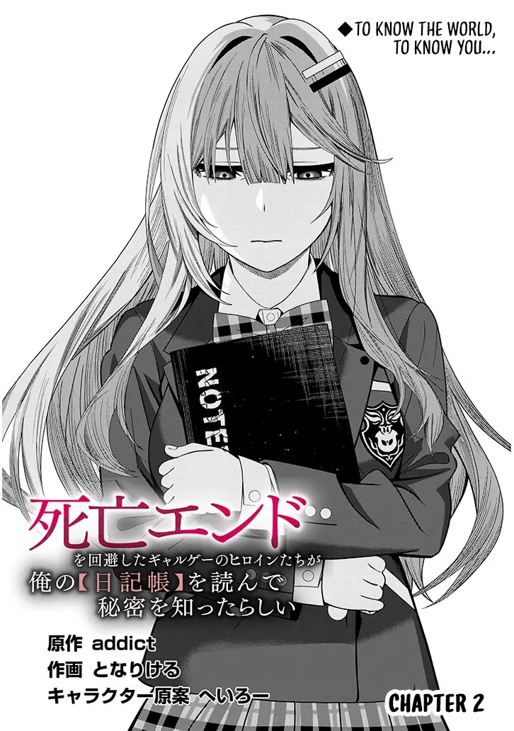 The Heroines of a Gal Game Who Avoided the End of Death Read My [Diary] And Found Out My Secret Chapter 2 page 3 - Chapter 2