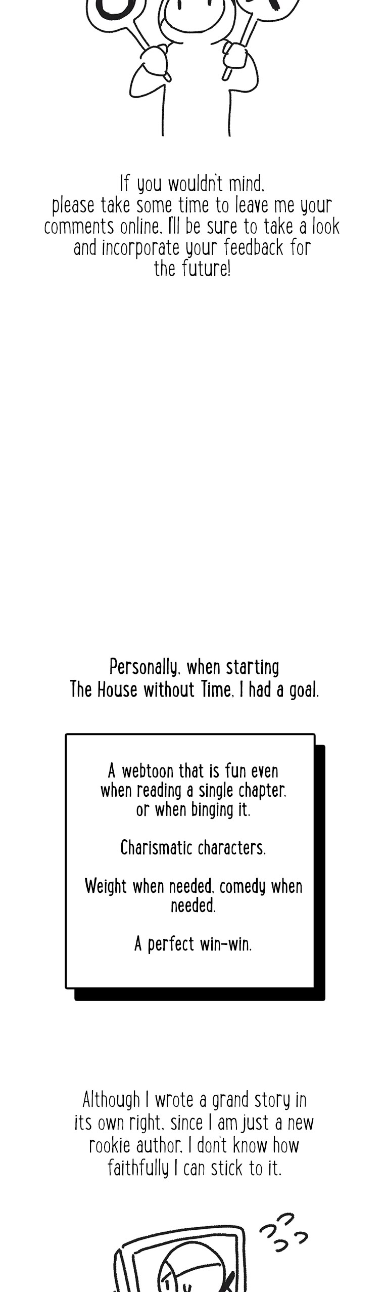 The House Without Time Chapter 30.5 page 5 - Chapter 30.5: Season 1 - END [Authors Notes]