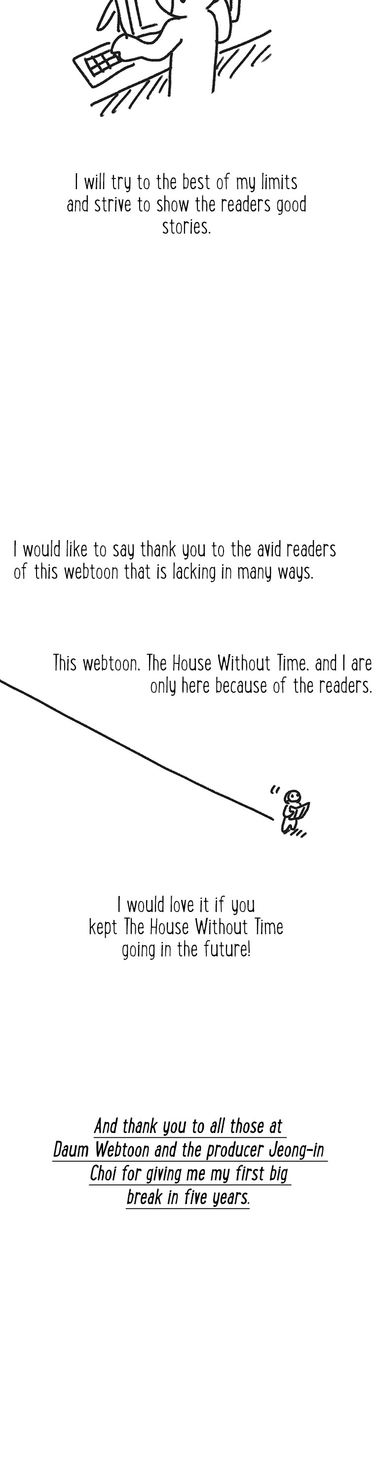 The House Without Time Chapter 30.5 page 6 - Chapter 30.5: Season 1 - END [Authors Notes]