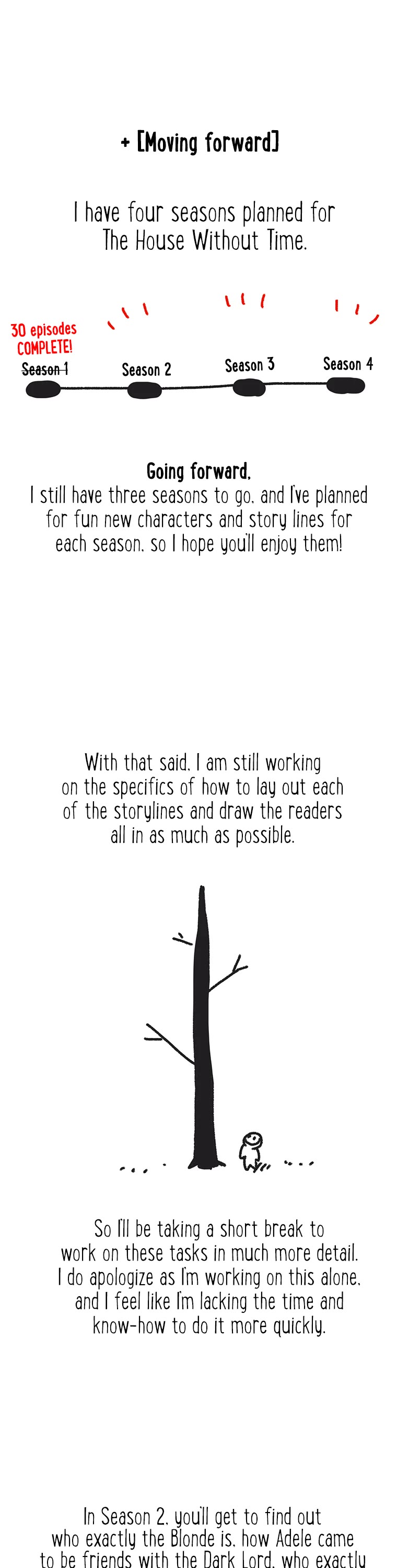 The House Without Time Chapter 30.5 page 7 - Chapter 30.5: Season 1 - END [Authors Notes]