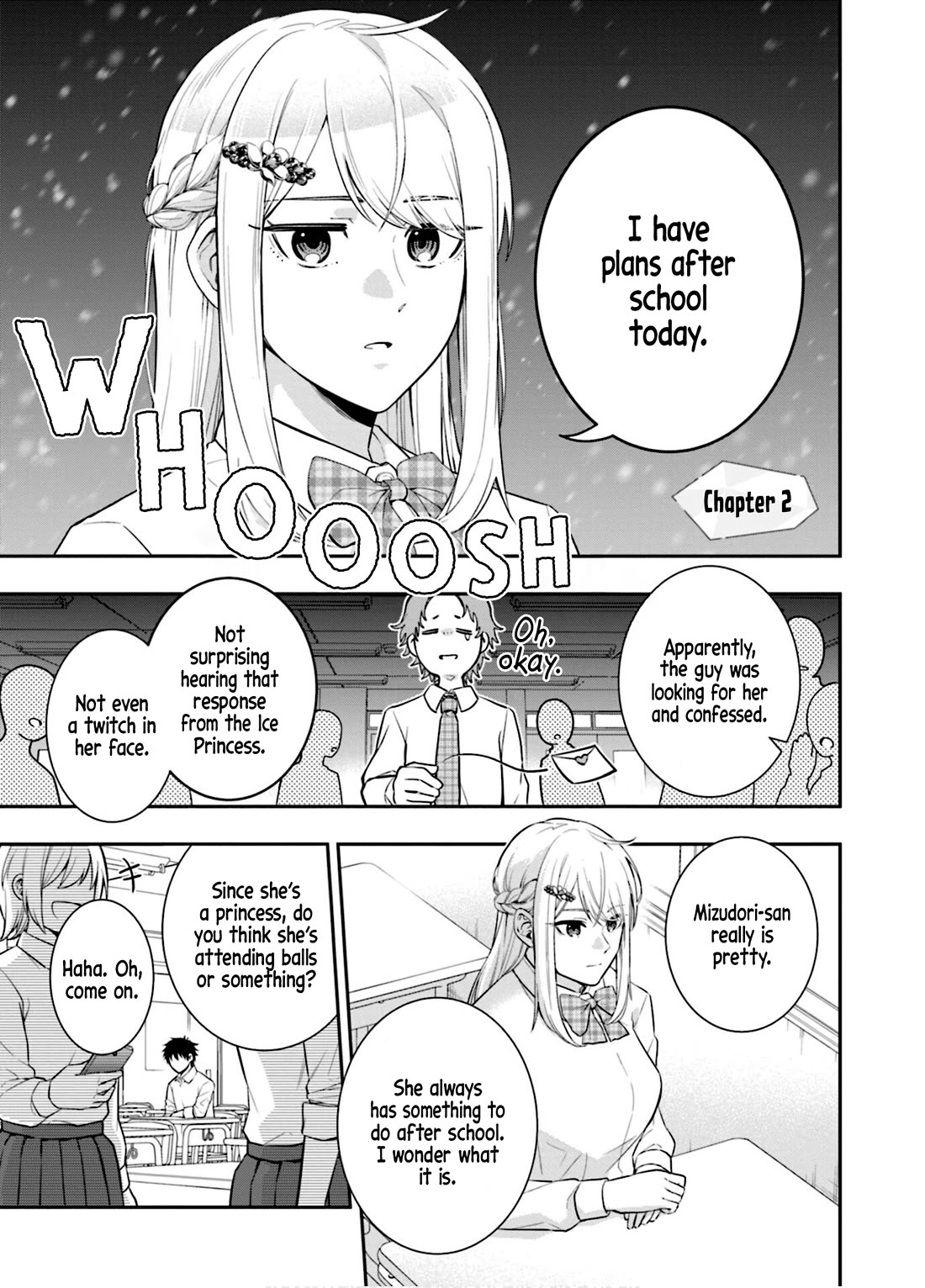 The Ice Princess Wants to be Melted by a Small Patch of Sunlight Chapter 2 page 1 - Chapter 2