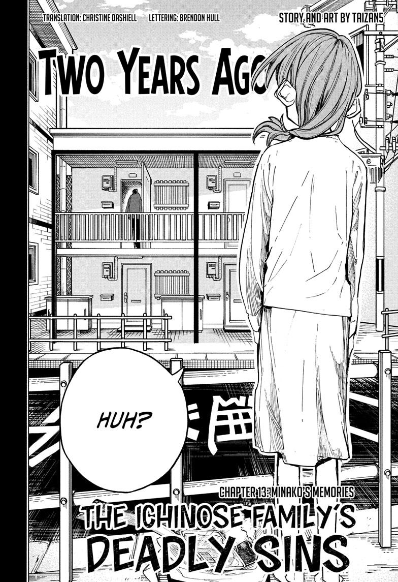 The Ichinose Family's Deadly Sins Chapter 13 page 3 - Chapter 13