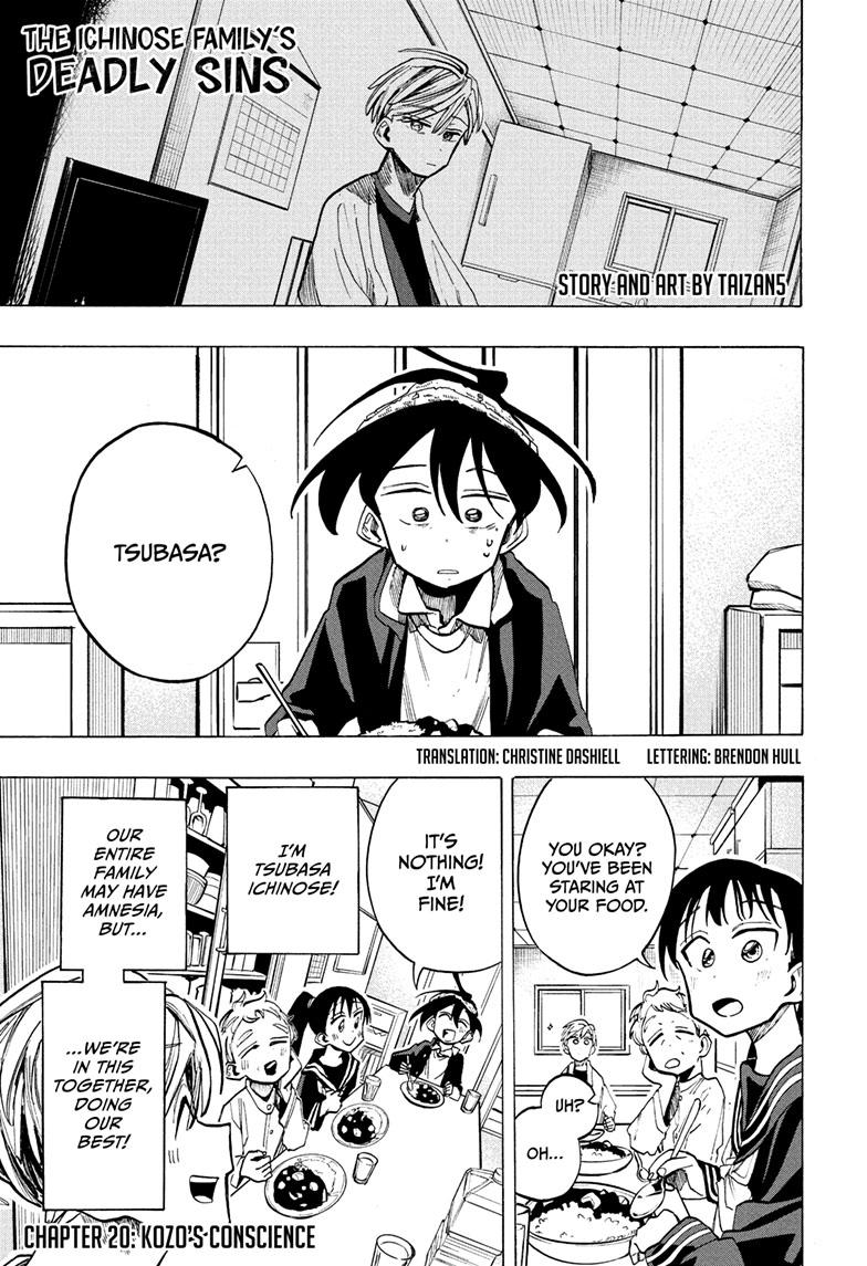 The Ichinose Family's Deadly Sins Chapter 20 page 1 - Chapter 20