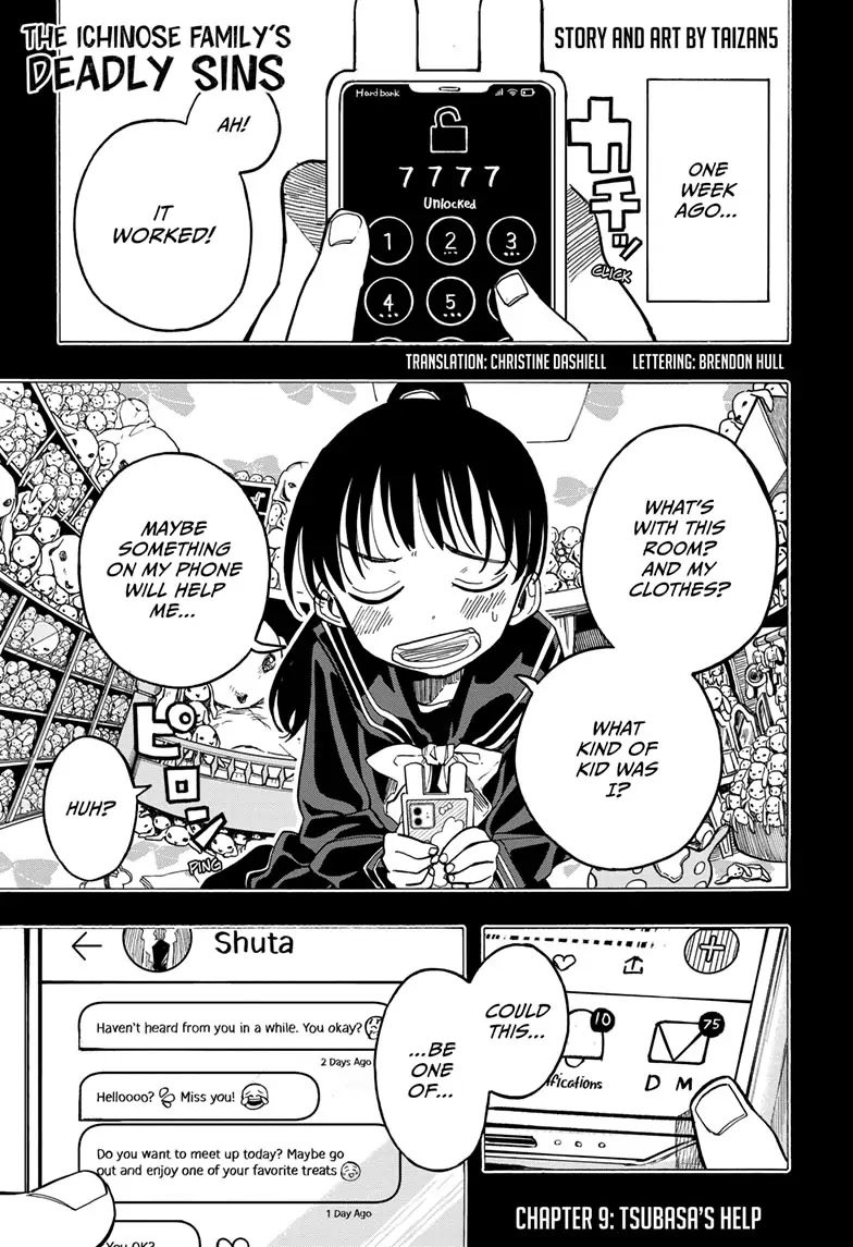 The Ichinose Family's Deadly Sins Chapter 9 page 1 - Chapter 9