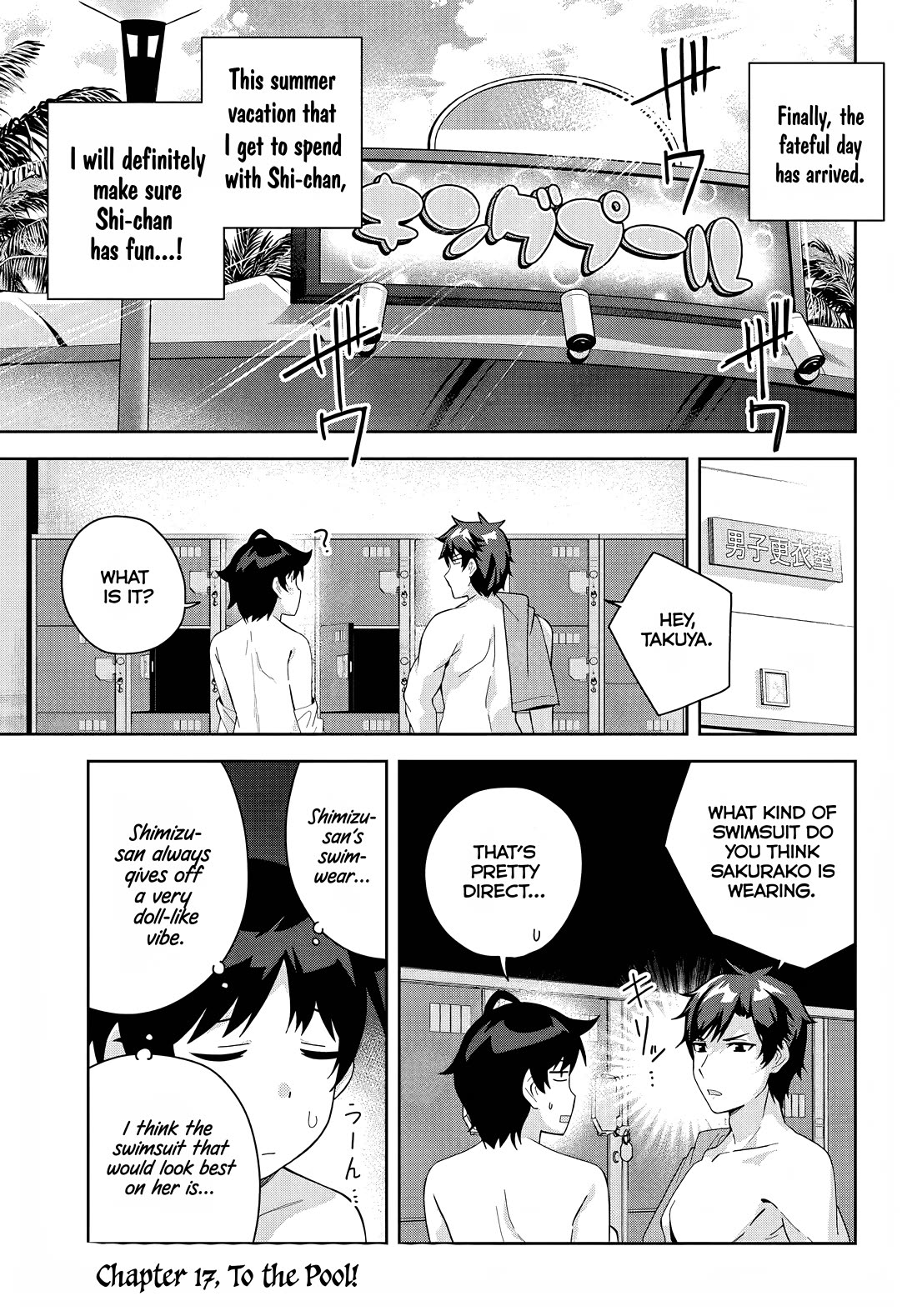 The Idol Girl in My Class Is Acting Suspiciously Chapter 17 page 1 - Chapter 17: To the pool
