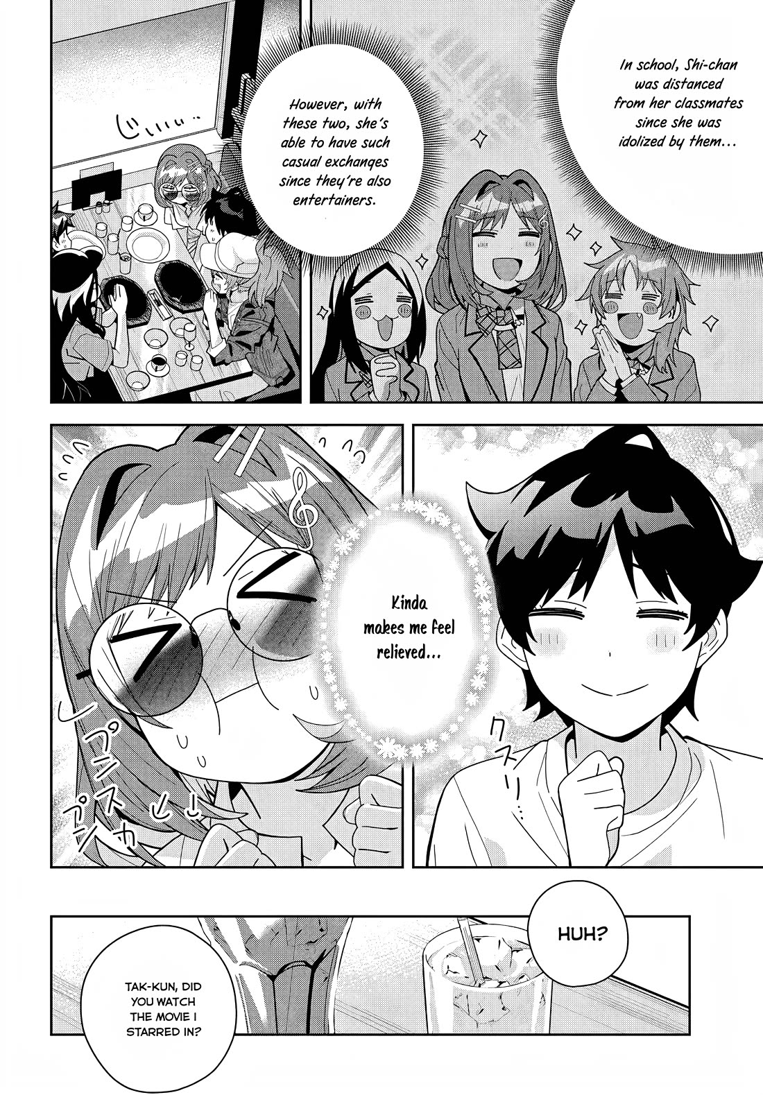 The Idol Girl in My Class Is Acting Suspiciously Chapter 18 page 13 - Chapter 18: Suprised at the family Restaurant!?