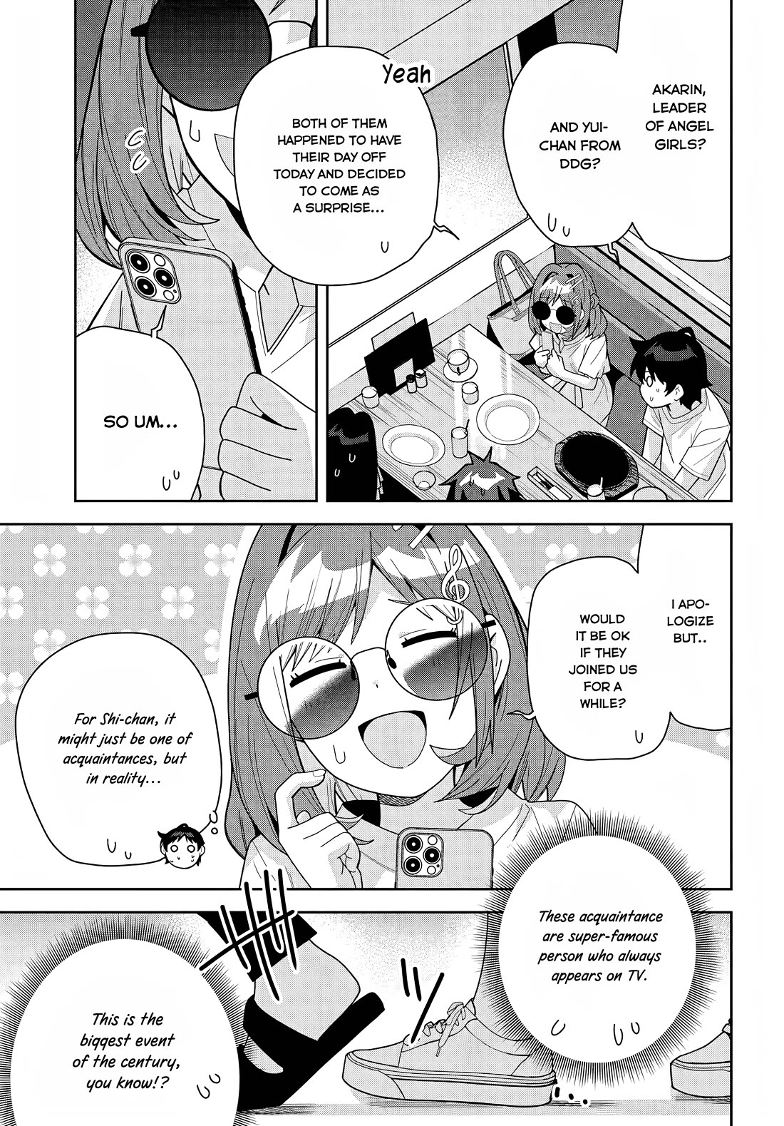 The Idol Girl in My Class Is Acting Suspiciously Chapter 18 page 4 - Chapter 18: Suprised at the family Restaurant!?