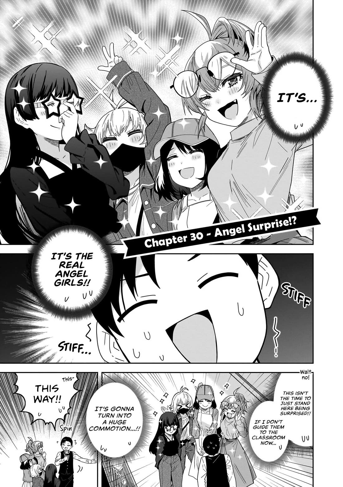 The Idol Girl in My Class Is Acting Suspiciously Chapter 30 page 1 - Chapter 30: Angel Surprise!?