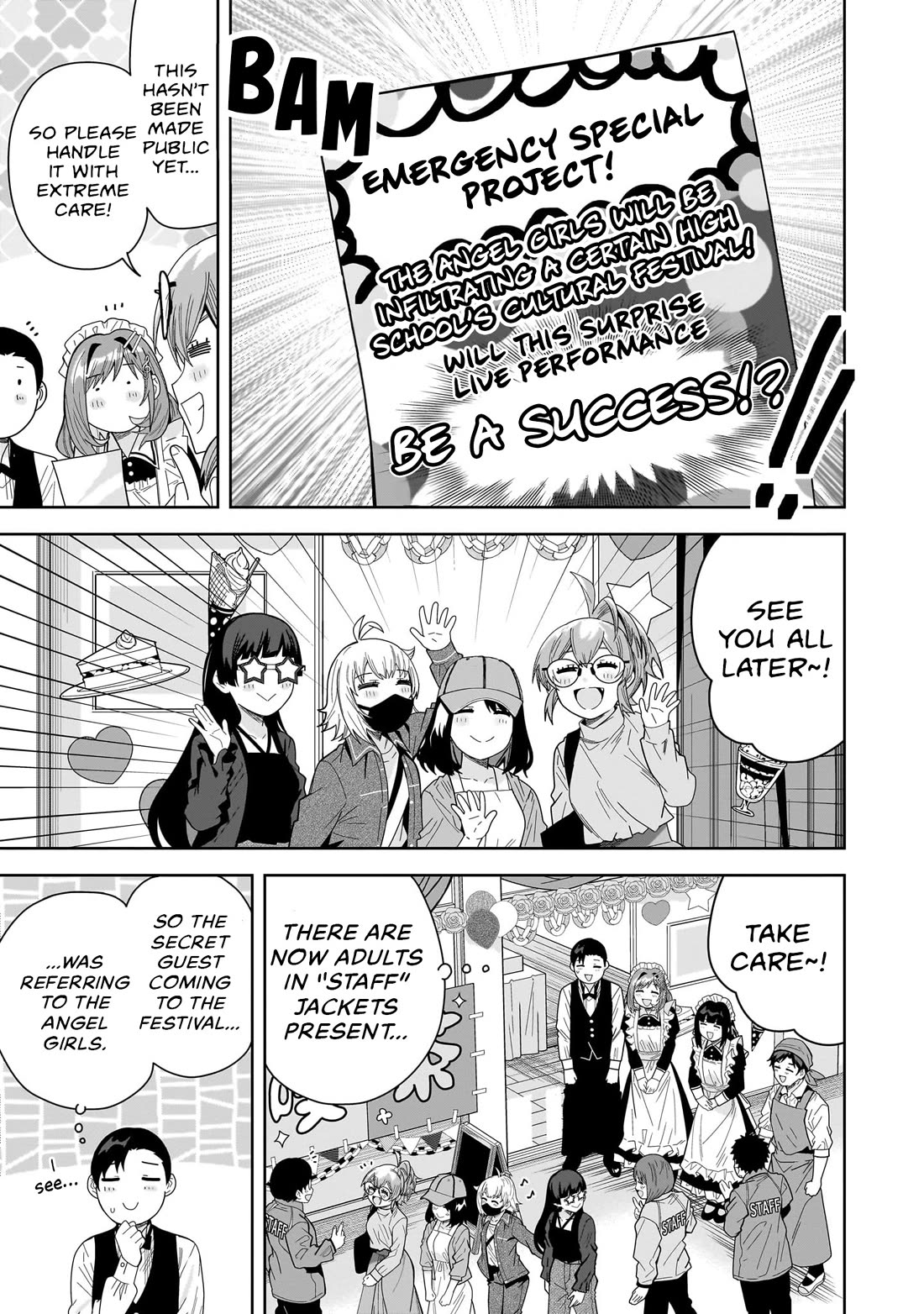 The Idol Girl in My Class Is Acting Suspiciously Chapter 30 page 9 - Chapter 30: Angel Surprise!?