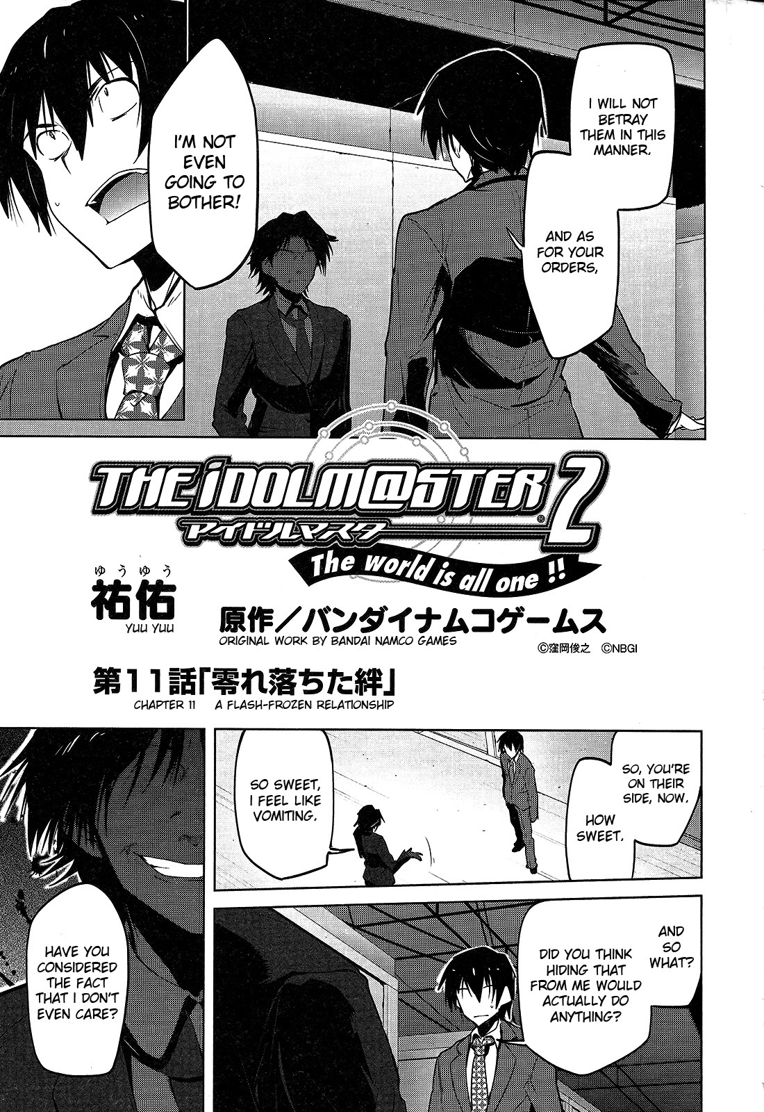 The Idolm@ster 2: The World Is All One!! Chapter 11 page 1 - Chapter 11: A Flash-Frozen Relationship