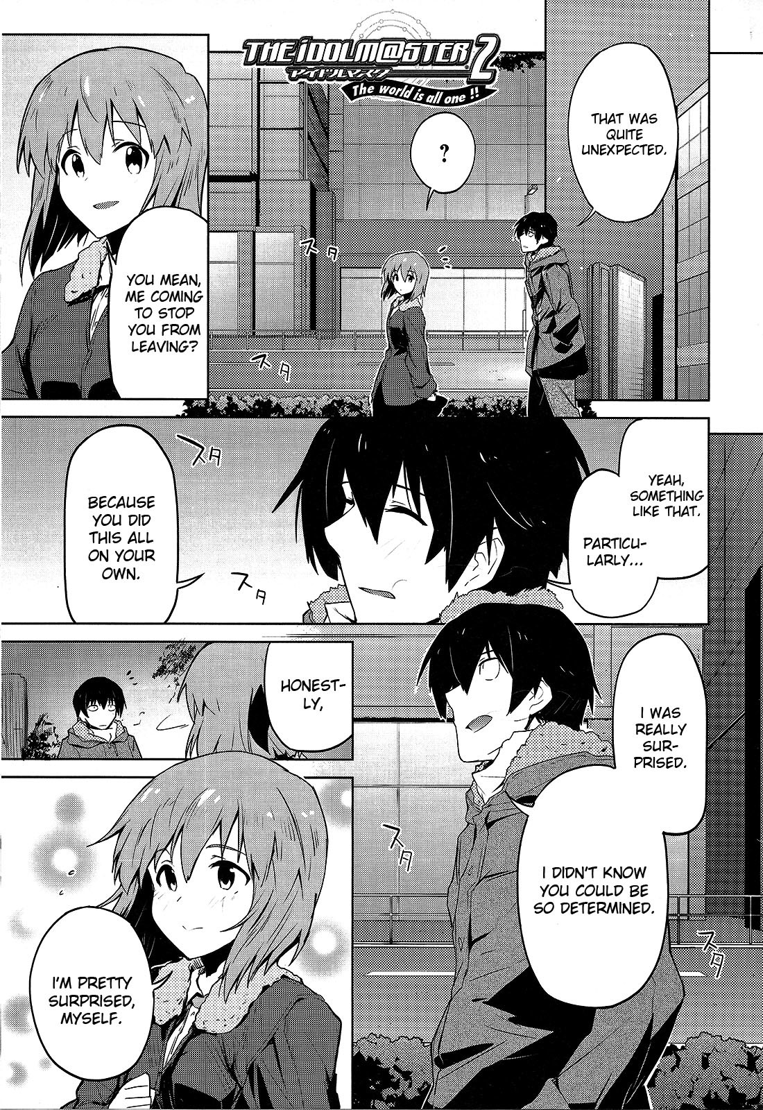 The Idolm@ster 2: The World Is All One!! Chapter 13 page 1 - Chapter 13: Dissonant Solo, Melodic Fugue