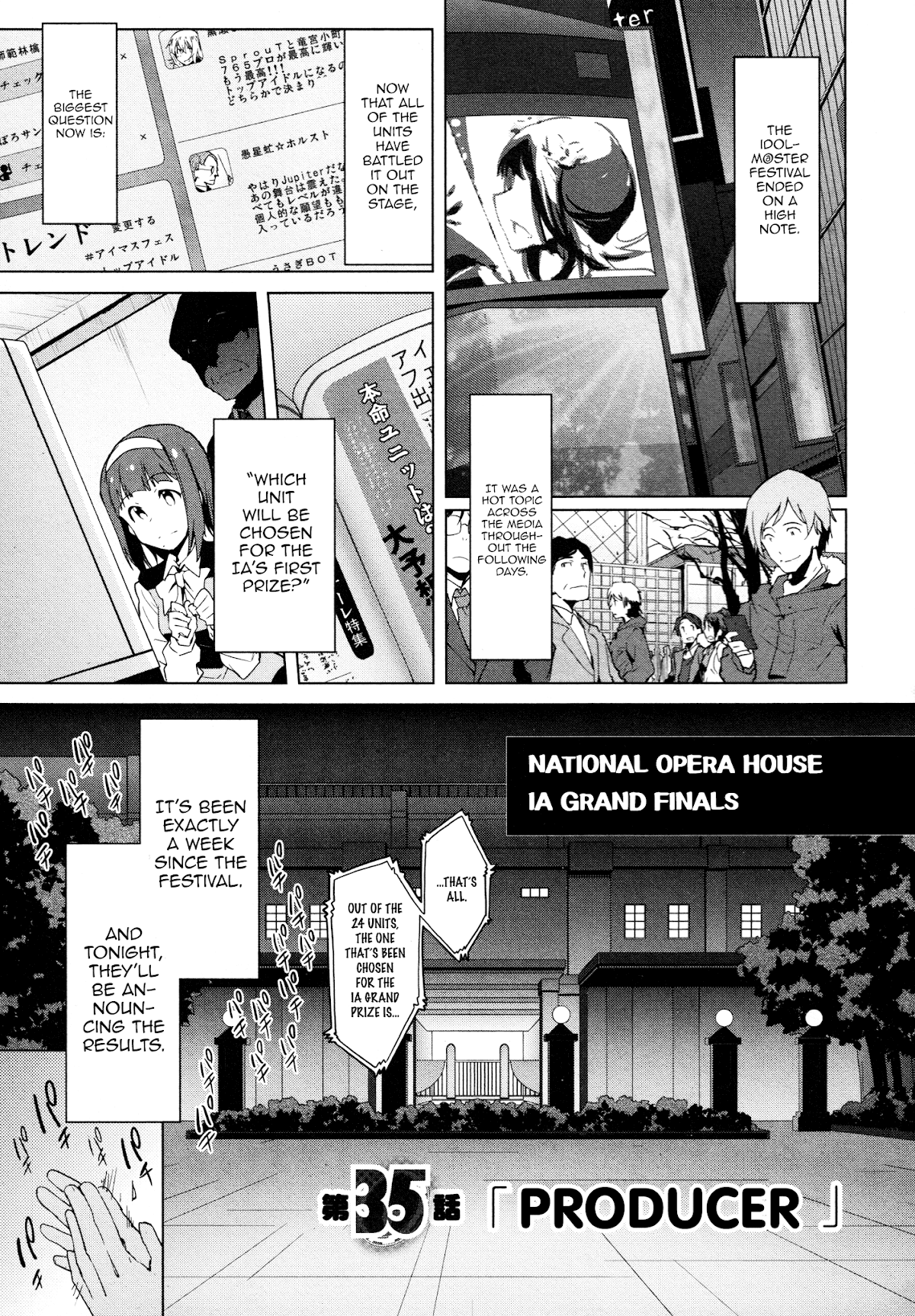 The Idolm@ster 2: The World Is All One!! Chapter 35 page 1 - Chapter 35: Producer
