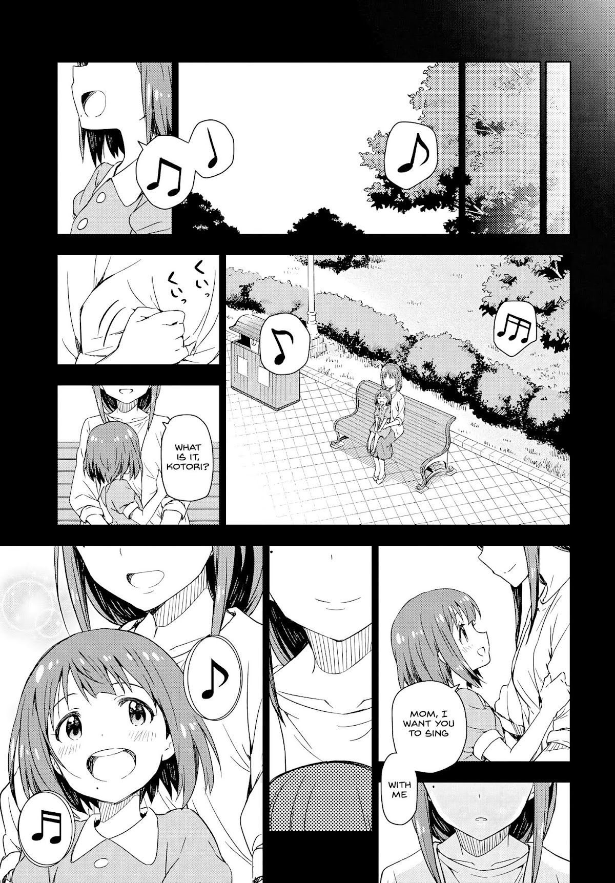 THE iDOLM@STER: Asayake wa Koganeiro Chapter 10 page 21 - Chapter 10: Under the Spell That Kotomi Otonashi Cast