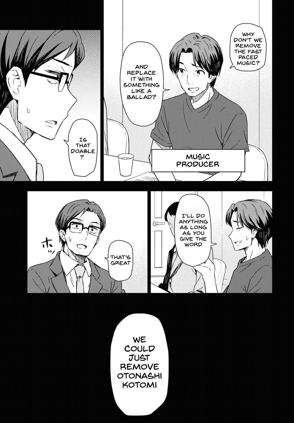 THE iDOLM@STER: Asayake wa Koganeiro Chapter 12 page 17 - Chapter 12: I'll Do It for Everyone's Smiles