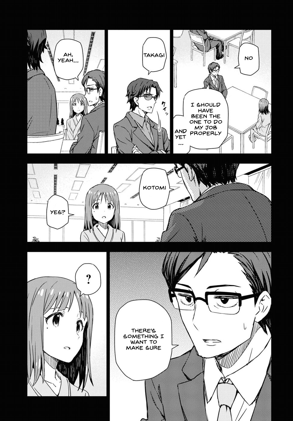 THE iDOLM@STER: Asayake wa Koganeiro Chapter 12 page 21 - Chapter 12: I'll Do It for Everyone's Smiles