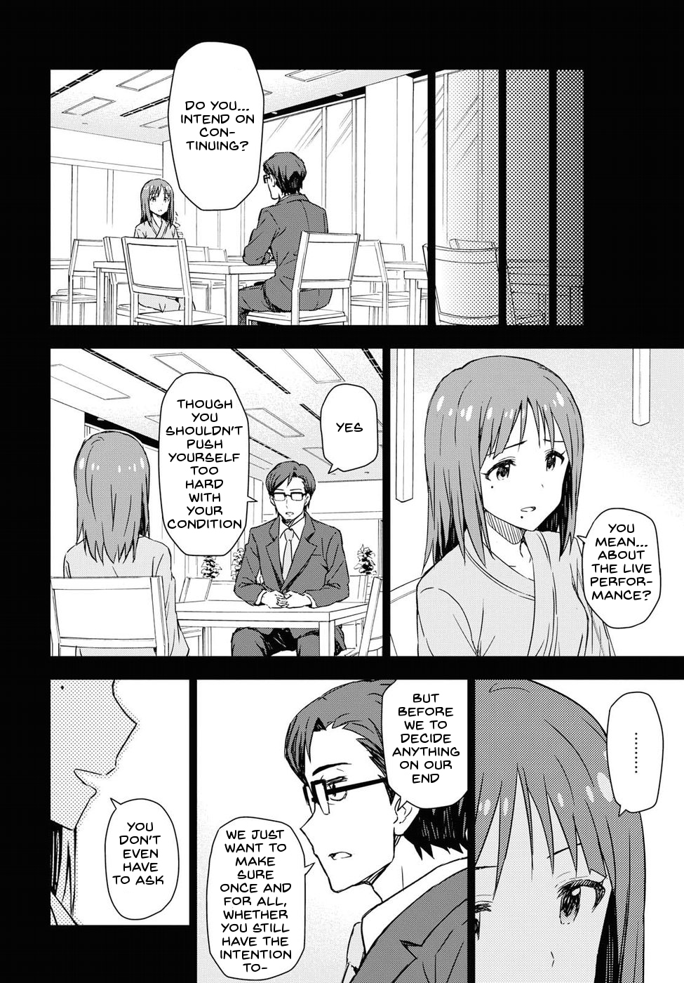 THE iDOLM@STER: Asayake wa Koganeiro Chapter 12 page 22 - Chapter 12: I'll Do It for Everyone's Smiles