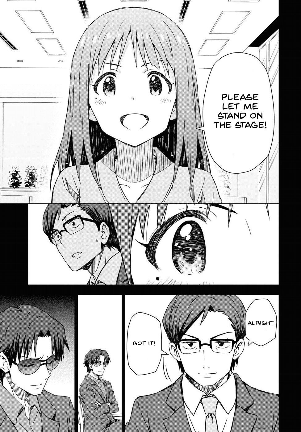 THE iDOLM@STER: Asayake wa Koganeiro Chapter 12 page 23 - Chapter 12: I'll Do It for Everyone's Smiles
