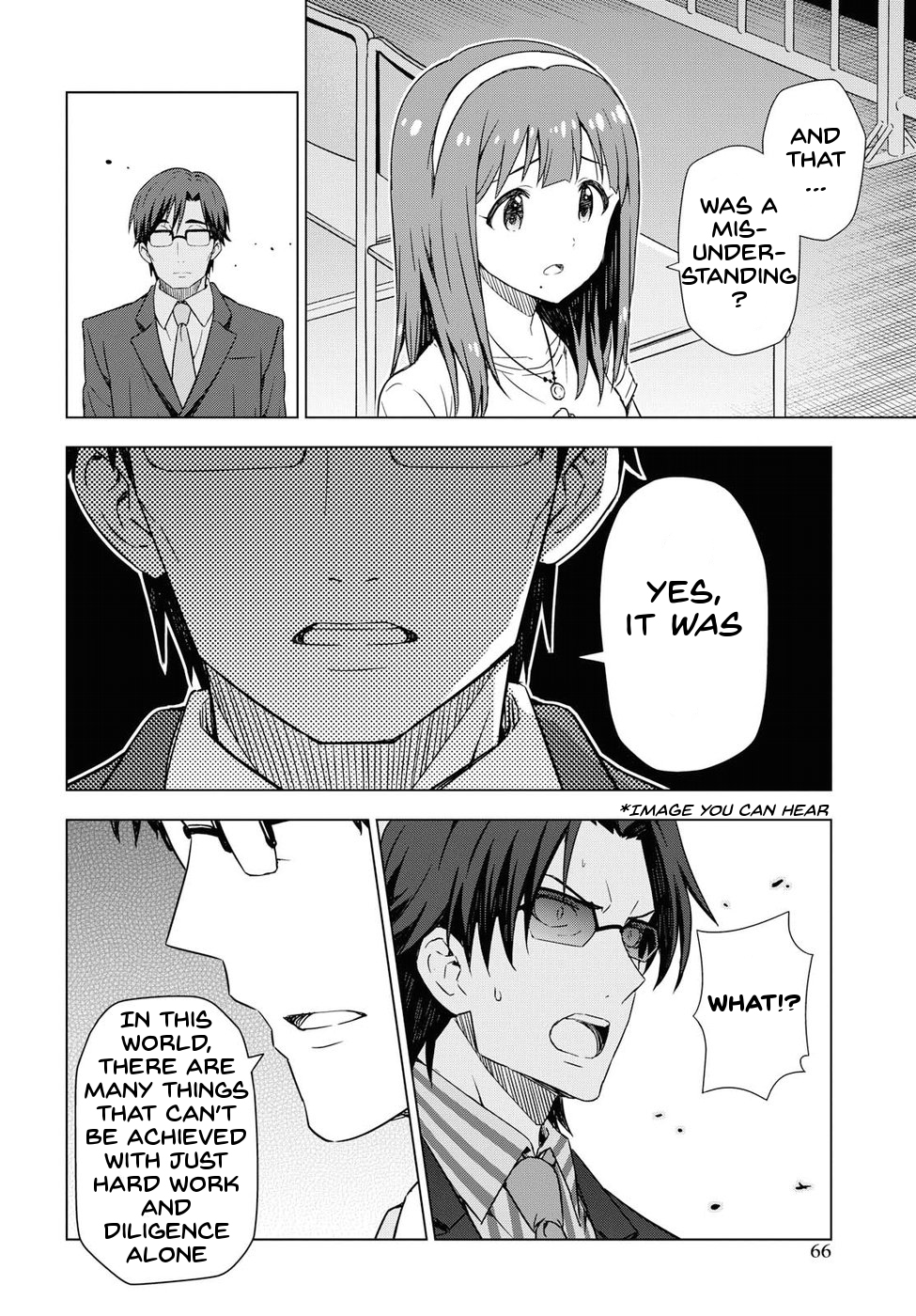 THE iDOLM@STER: Asayake wa Koganeiro Chapter 12 page 4 - Chapter 12: I'll Do It for Everyone's Smiles
