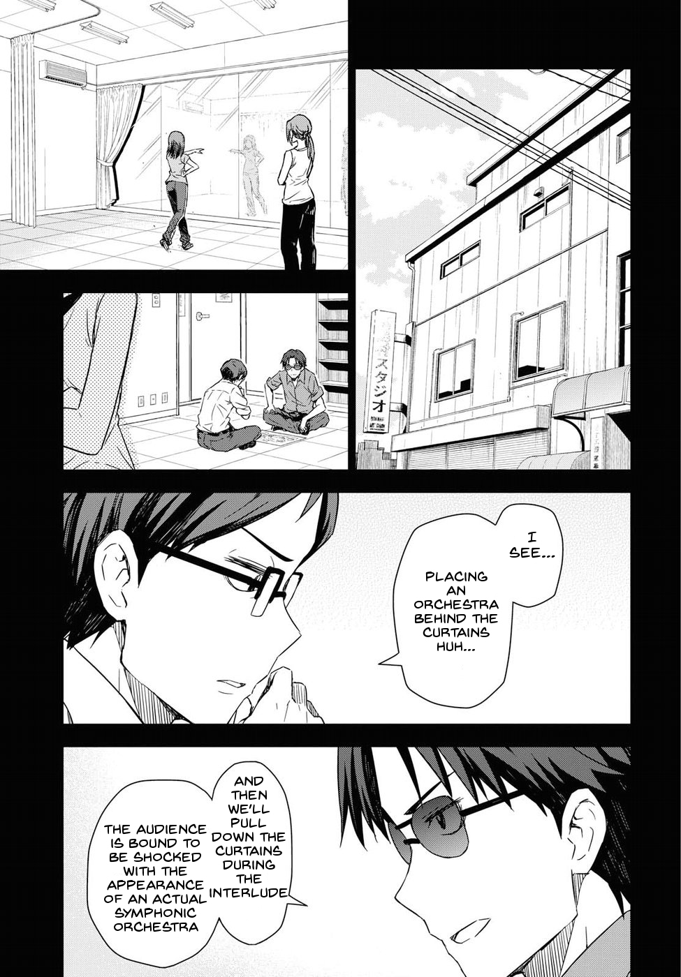 THE iDOLM@STER: Asayake wa Koganeiro Chapter 12 page 7 - Chapter 12: I'll Do It for Everyone's Smiles