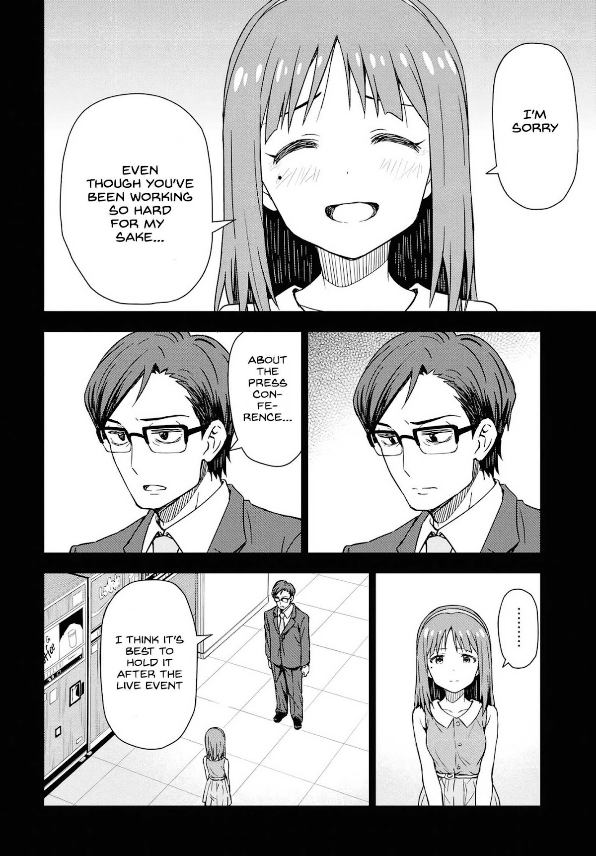 THE iDOLM@STER: Asayake wa Koganeiro Chapter 13 page 14 - Chapter 13: I Will Come To... Understand My Mother, Kotomi's, Footsteps