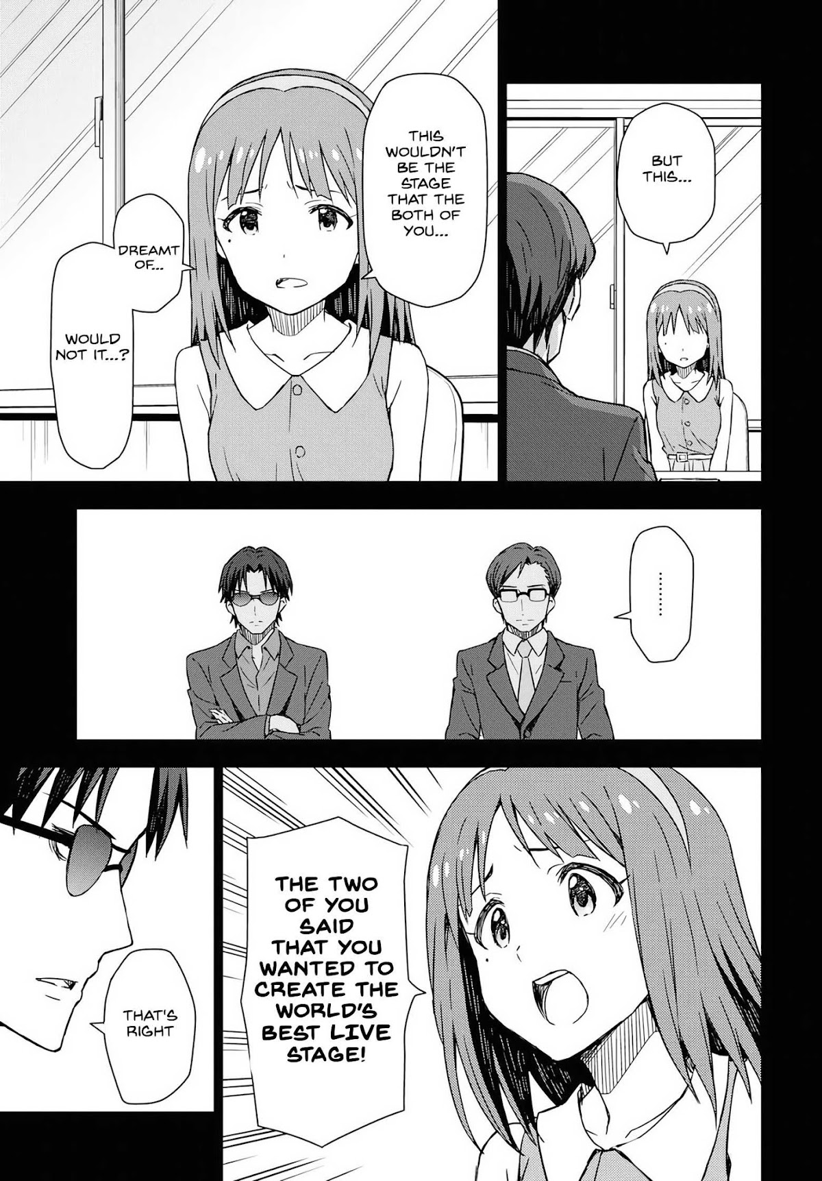 THE iDOLM@STER: Asayake wa Koganeiro Chapter 13 page 5 - Chapter 13: I Will Come To... Understand My Mother, Kotomi's, Footsteps