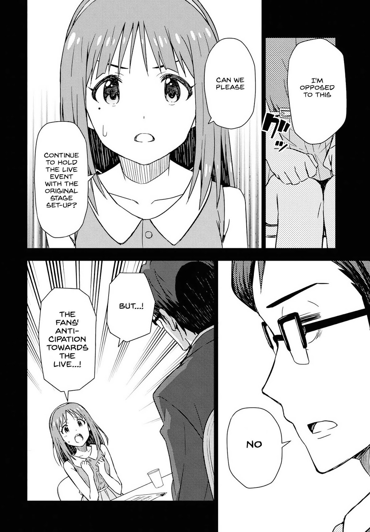 THE iDOLM@STER: Asayake wa Koganeiro Chapter 13 page 8 - Chapter 13: I Will Come To... Understand My Mother, Kotomi's, Footsteps