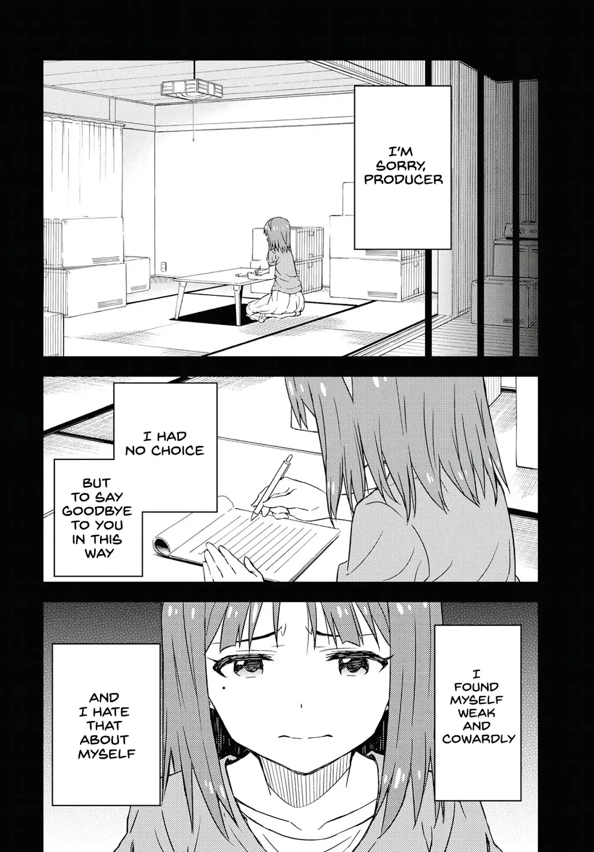 THE iDOLM@STER: Asayake wa Koganeiro Chapter 16 page 18 - Chapter 16: The Truth About Kotomi That Takagi Will Tell
