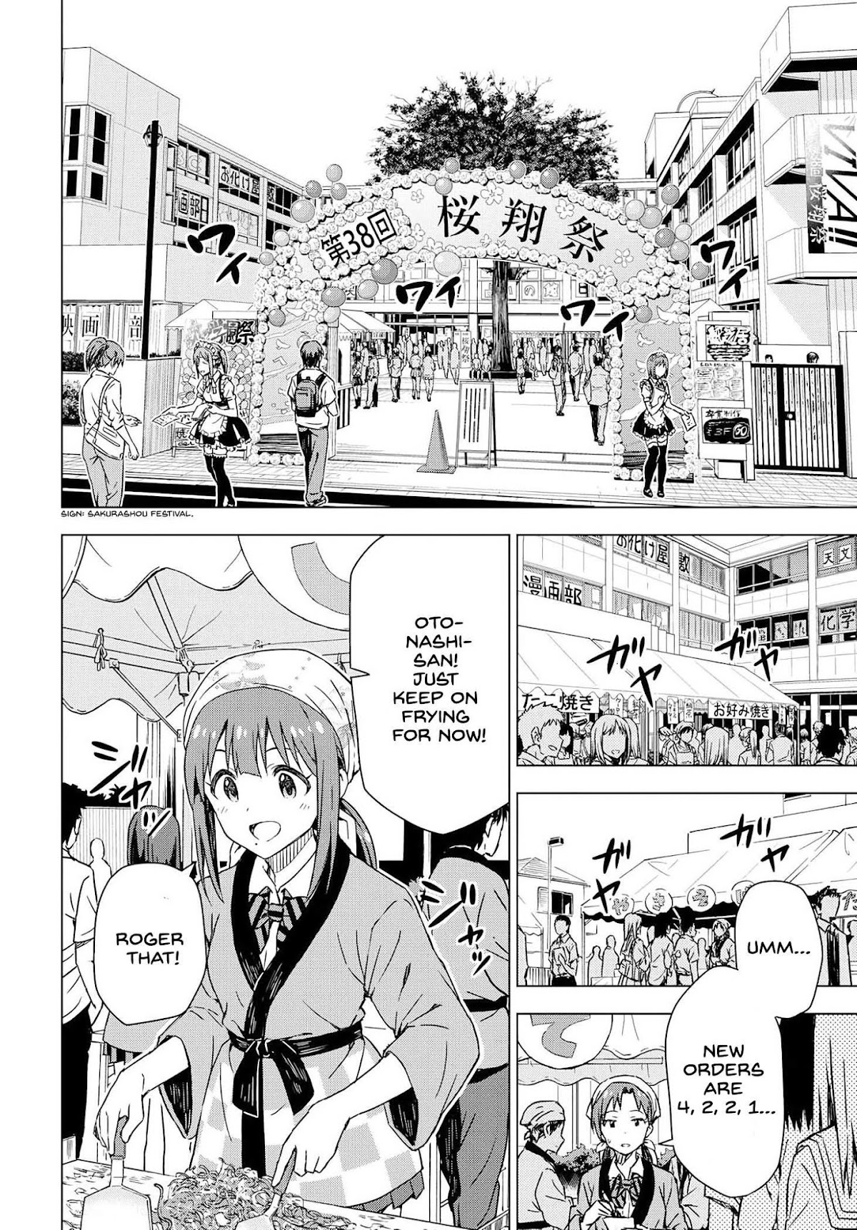 THE iDOLM@STER: Asayake wa Koganeiro Chapter 20 page 10 - Chapter 20: School Festival, Open!