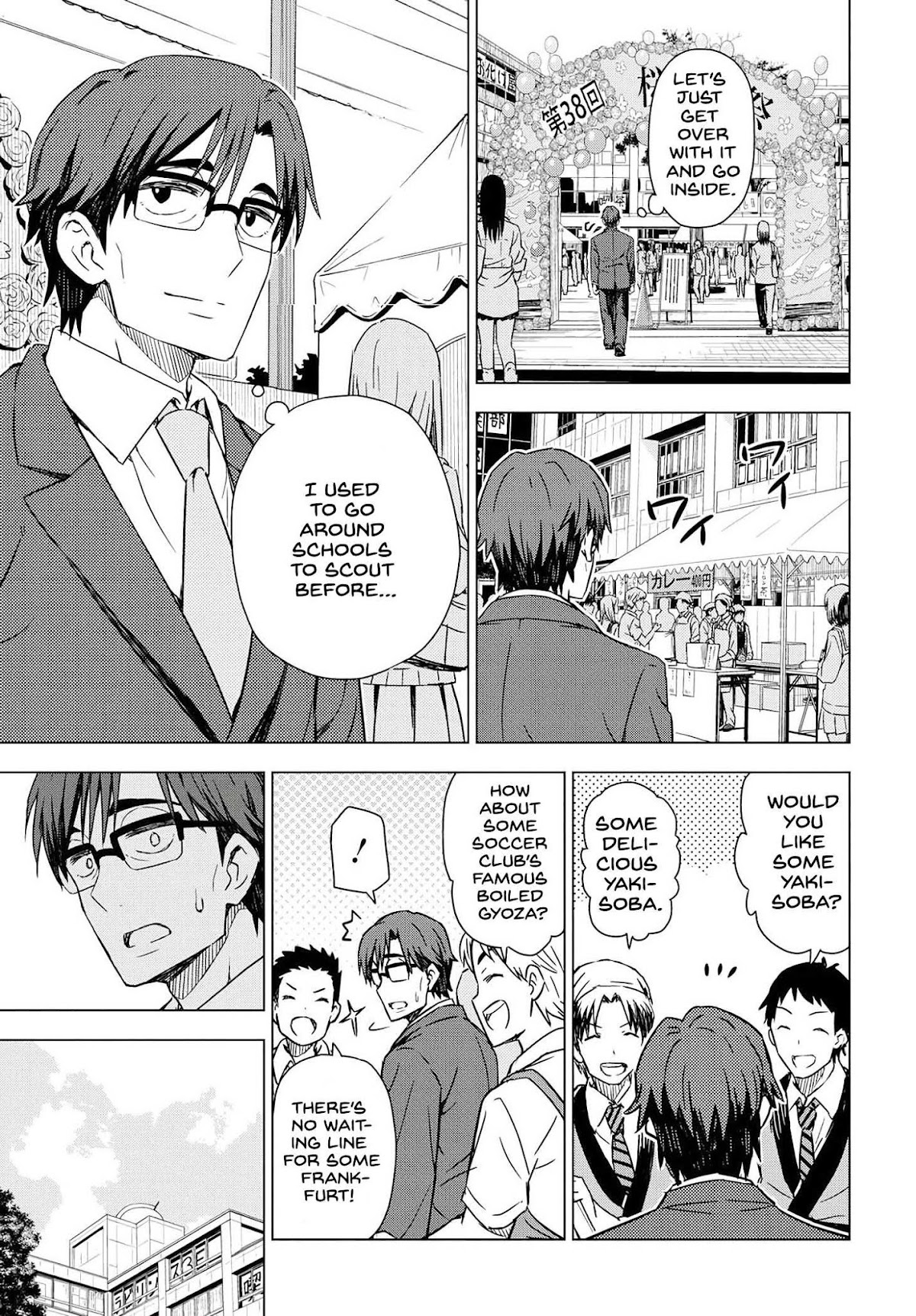 THE iDOLM@STER: Asayake wa Koganeiro Chapter 20 page 15 - Chapter 20: School Festival, Open!