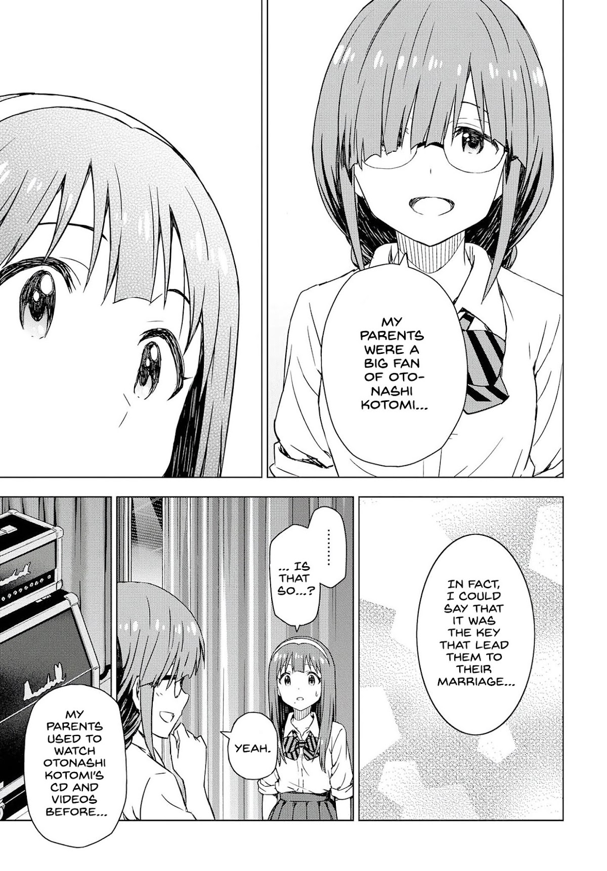 THE iDOLM@STER: Asayake wa Koganeiro Chapter 20 page 19 - Chapter 20: School Festival, Open!