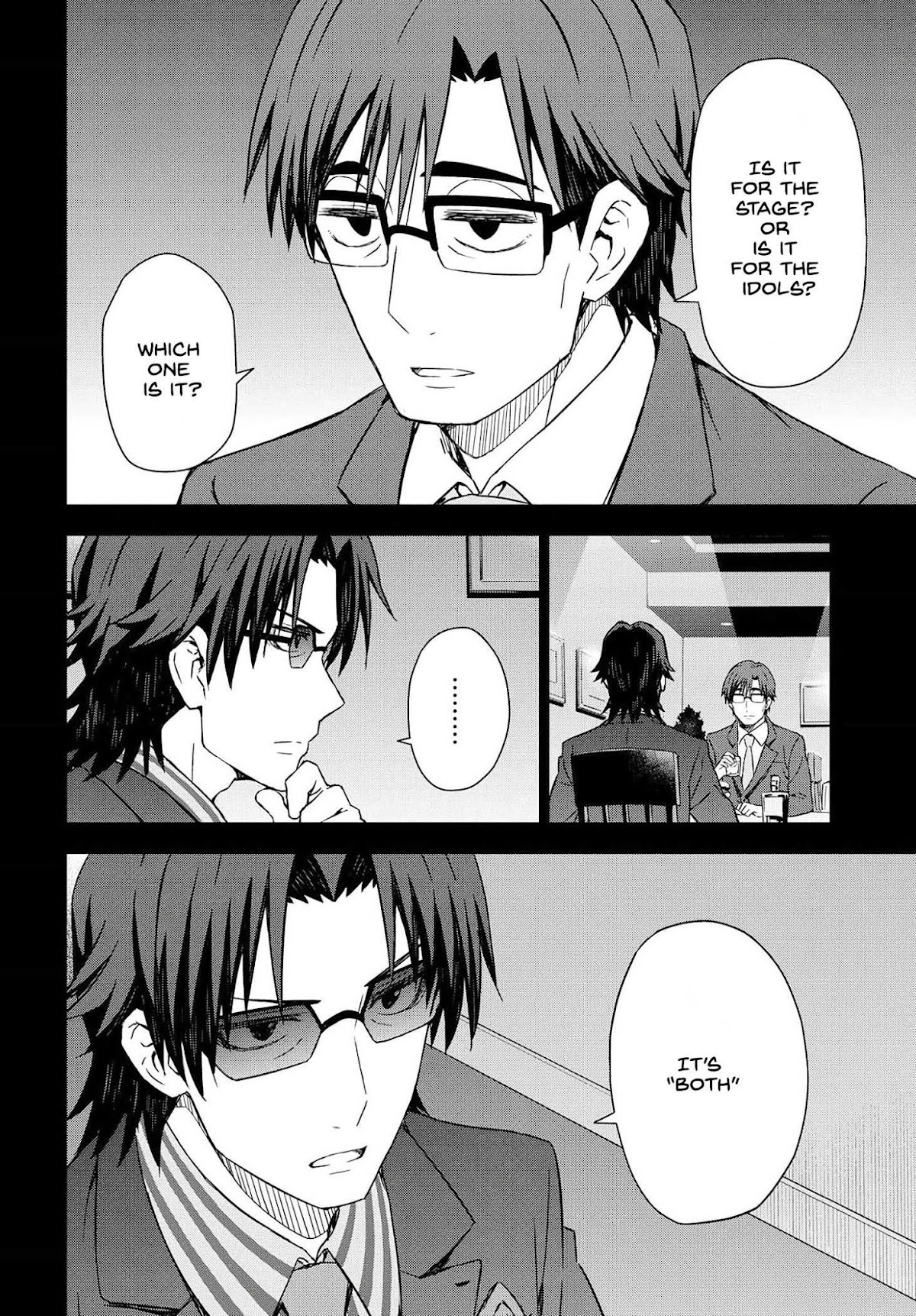 THE iDOLM@STER: Asayake wa Koganeiro Chapter 20 page 4 - Chapter 20: School Festival, Open!