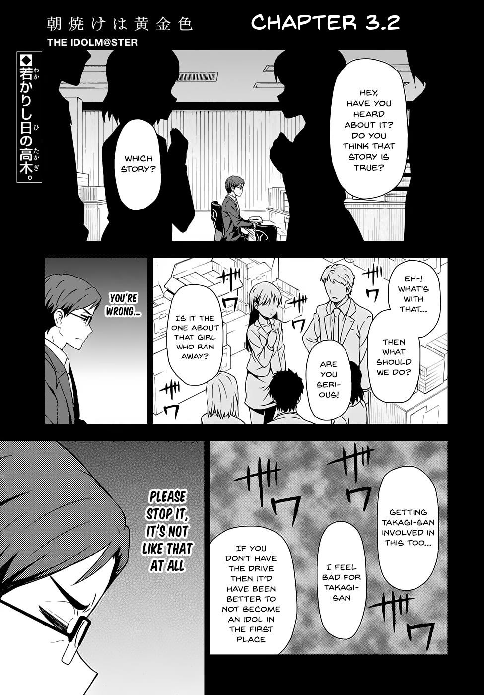THE iDOLM@STER: Asayake wa Koganeiro Chapter 3.2 page 1 - Chapter 3.2: Following the Footsteps of My Mother