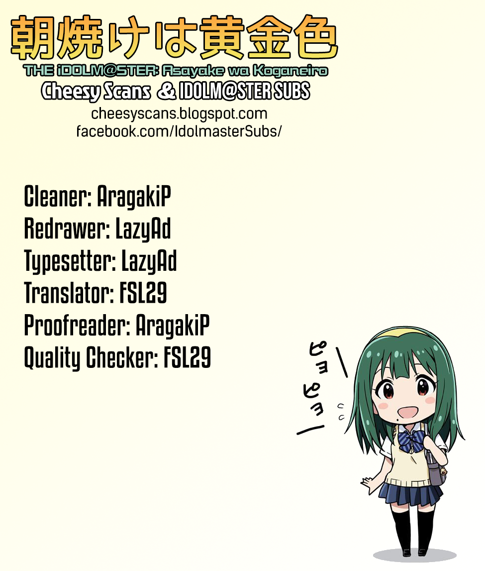 THE iDOLM@STER: Asayake wa Koganeiro Chapter 3.2 page 27 - Chapter 3.2: Following the Footsteps of My Mother