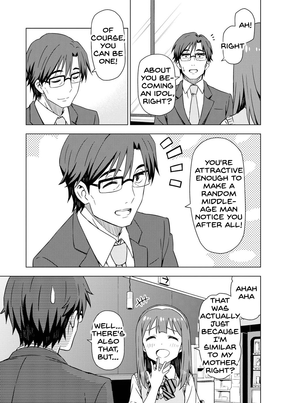 THE iDOLM@STER: Asayake wa Koganeiro Chapter 4 page 4 - Chapter 4: Wishing for the Rain to Stop