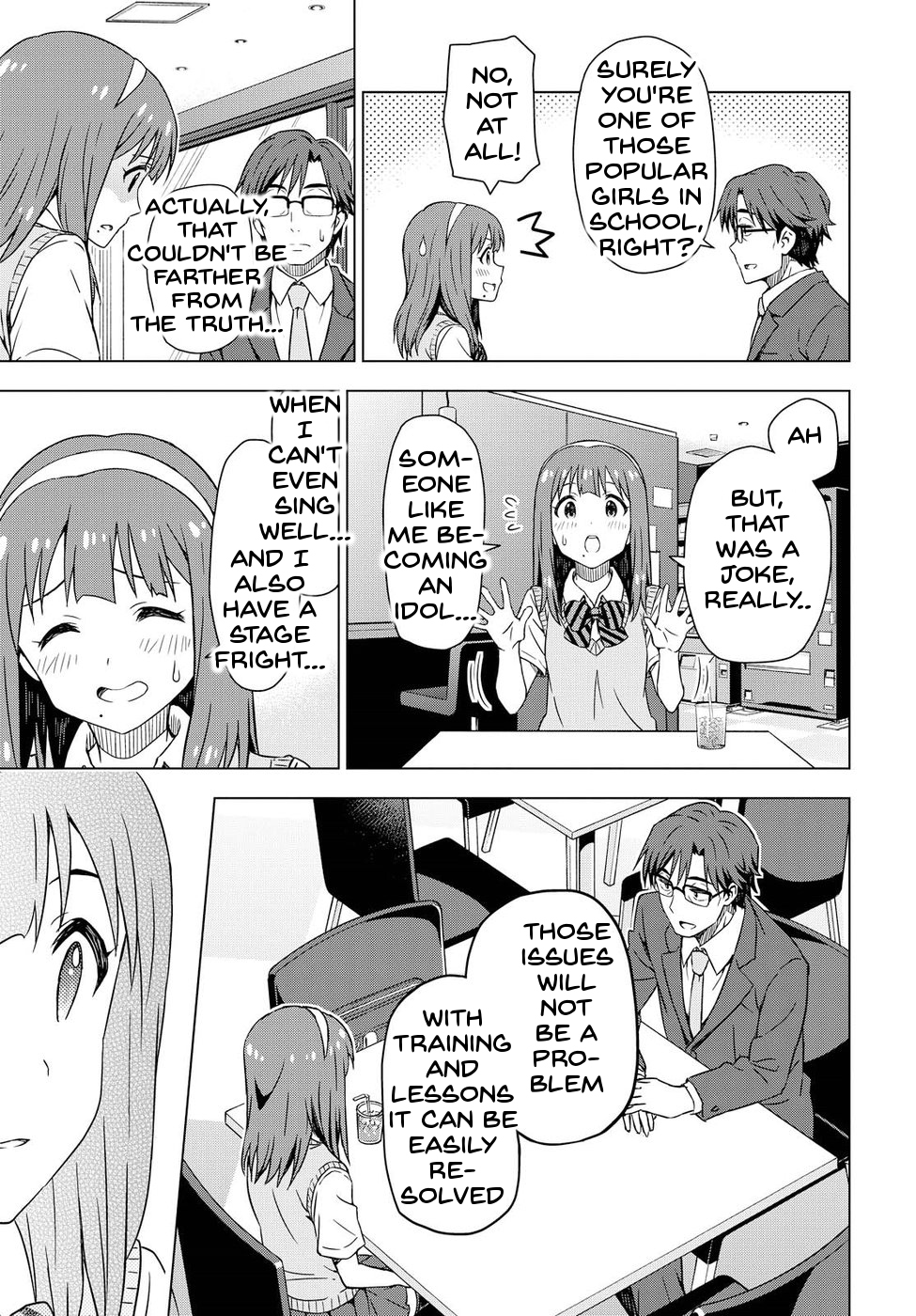 THE iDOLM@STER: Asayake wa Koganeiro Chapter 4 page 6 - Chapter 4: Wishing for the Rain to Stop
