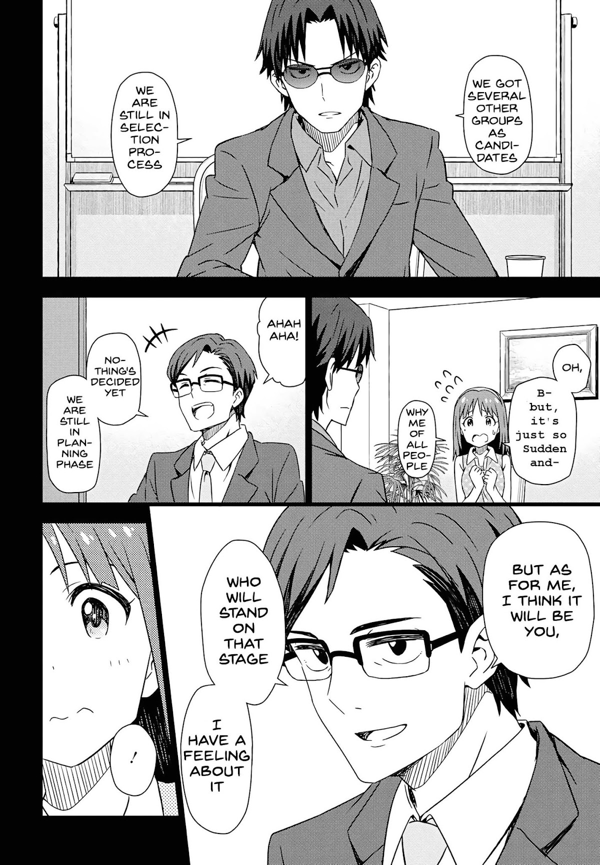 THE iDOLM@STER: Asayake wa Koganeiro Chapter 9 page 8 - Chapter 9: Takagi and Kuroi…. The Connection Between Kotomi and Her Mother