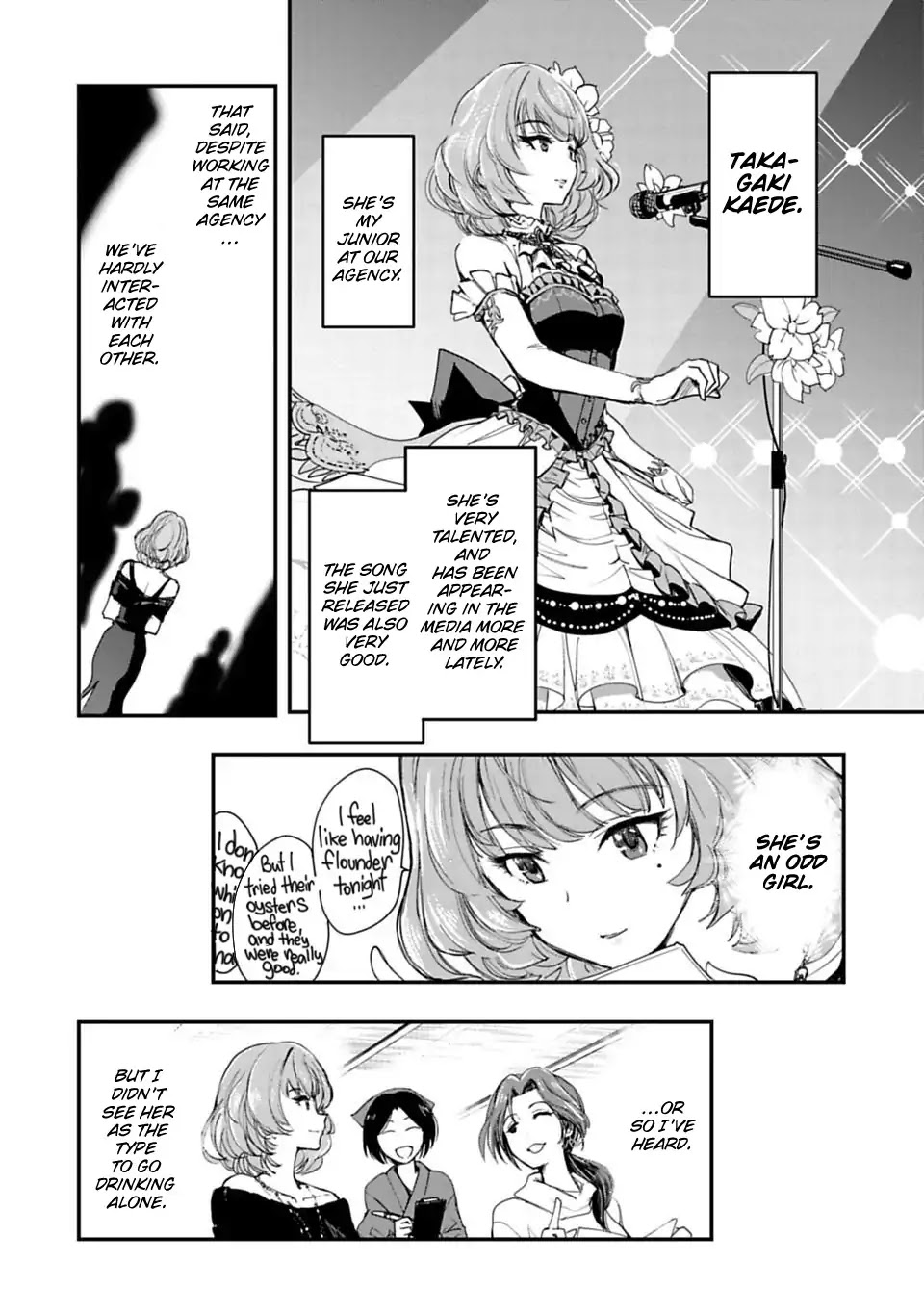 THE iDOLM@STER Cinderella Girls - After20 Chapter 1 page 14 - Chapter 1: Kawashima Mizuki, Tempura, and Sake